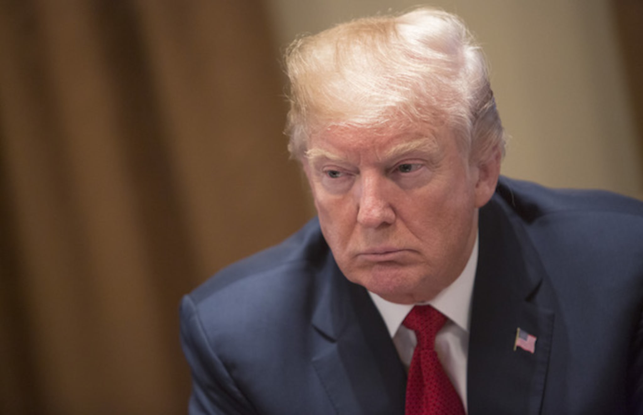 Donald Trump hosts a law enforcement round table on MS 13.