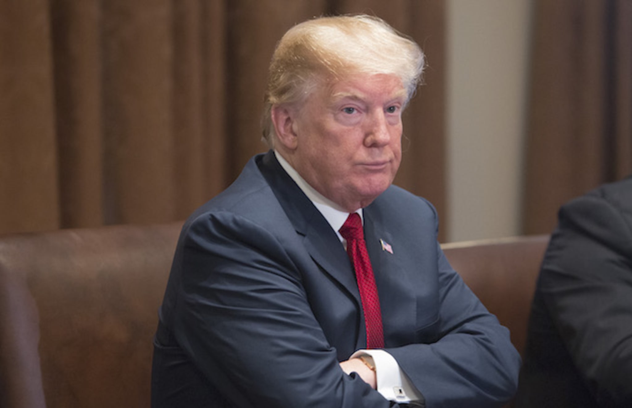 Donald Trump hosts a law enforcement round table on MS 13.