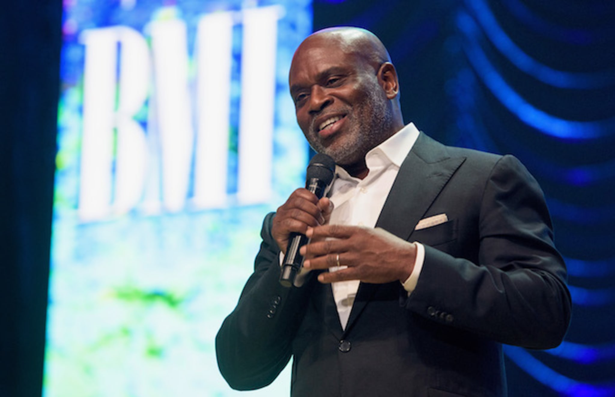 L.A. Reid speaks at the 2016 BMI R&B/Hip Hop Awards.