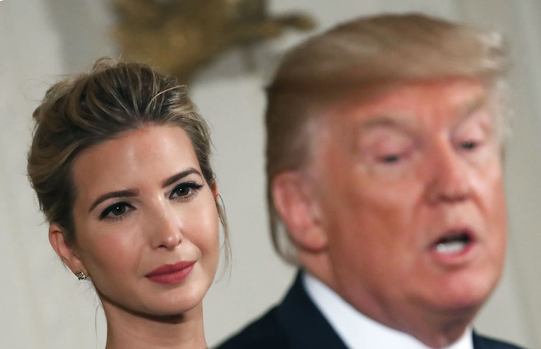 Ivanka and Donald Trump.