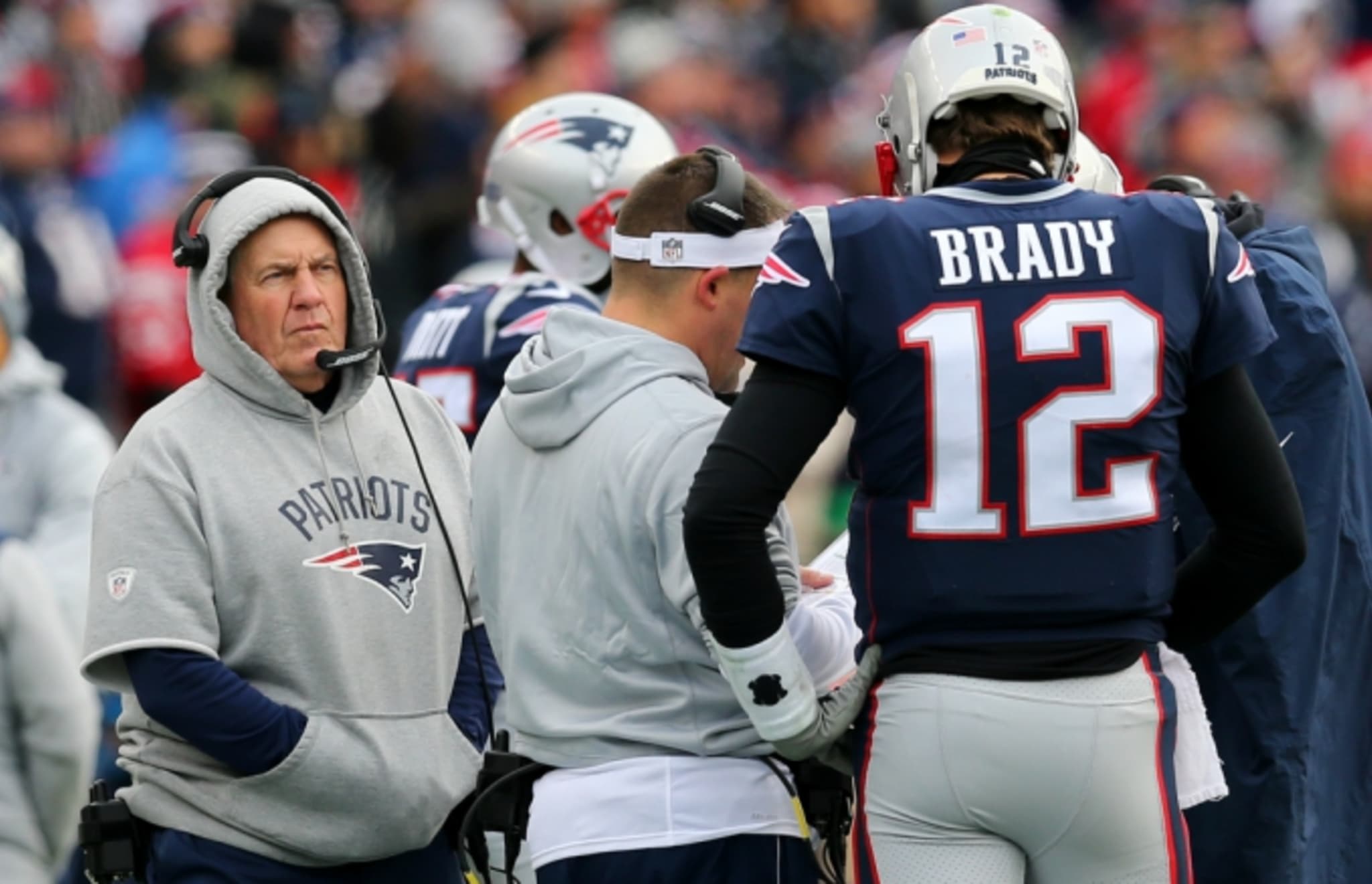 Bill Belichick and Tom Brady.