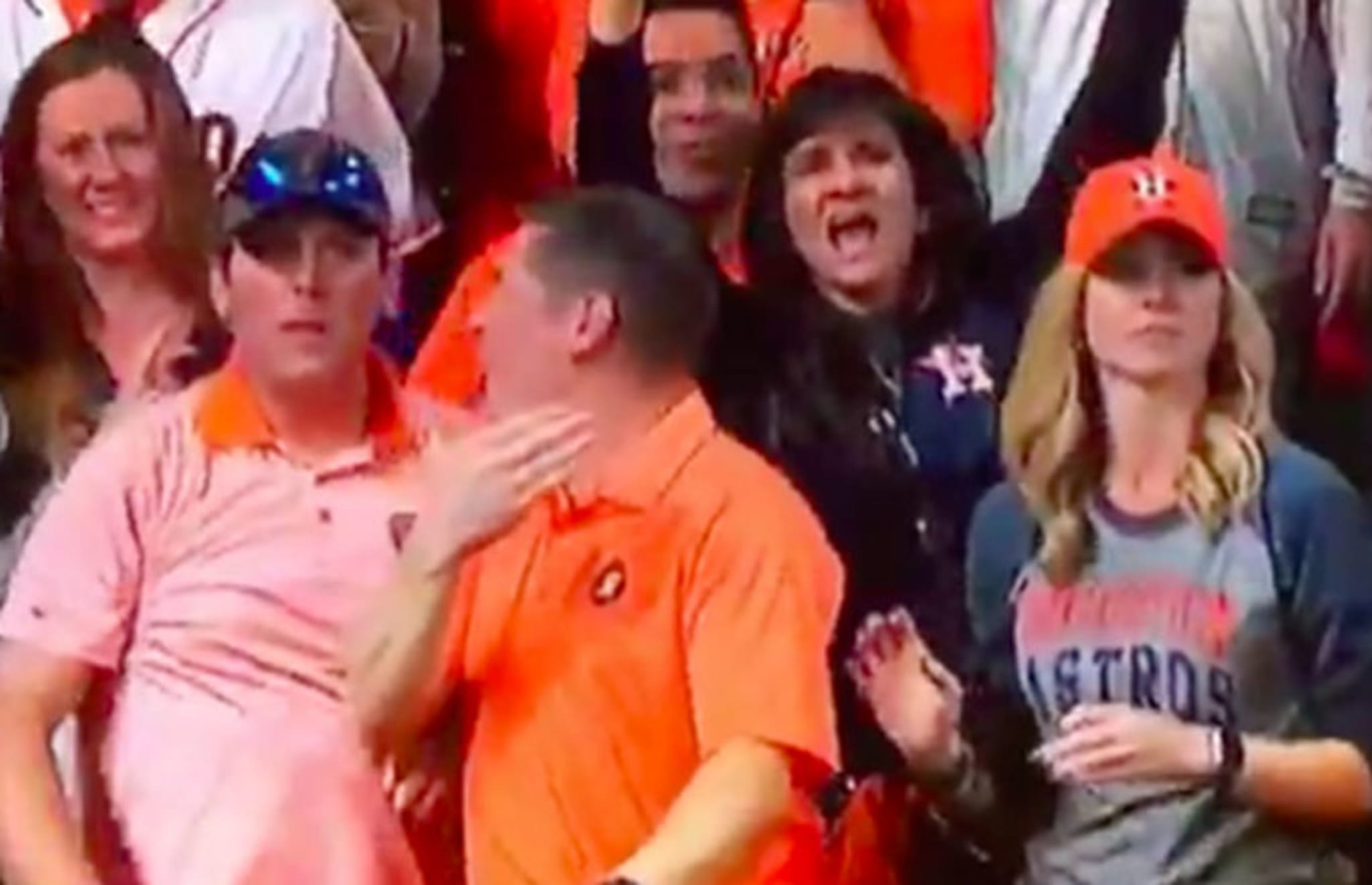 Astros fans at Game 5 of the 2017 World Series.