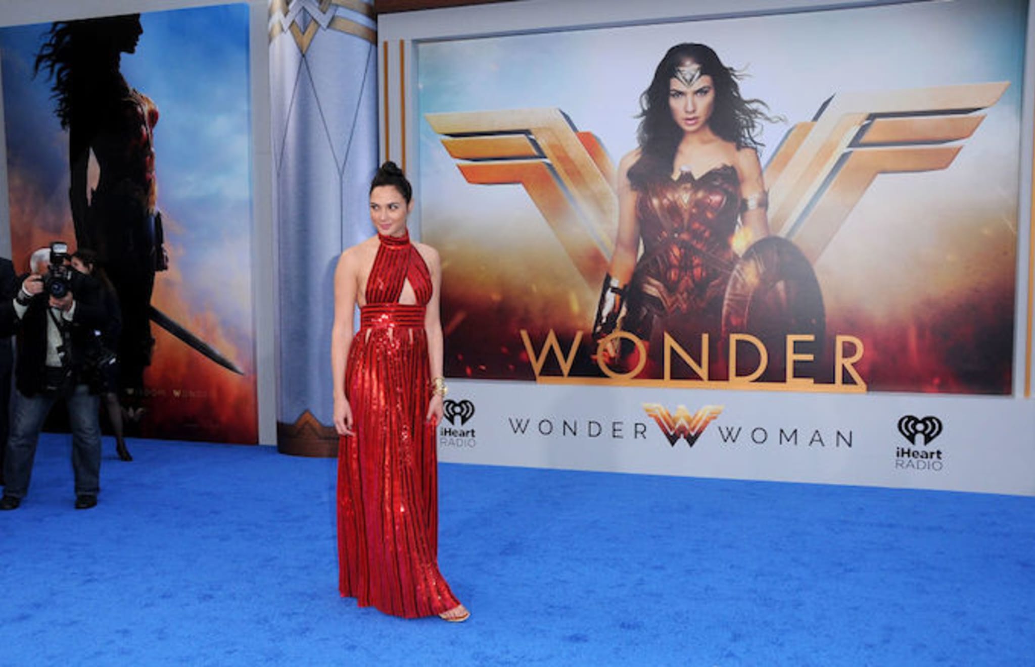Gal Gadot attends the World Premiere of Warner Bros. Pictures' 'Wonder Woman'