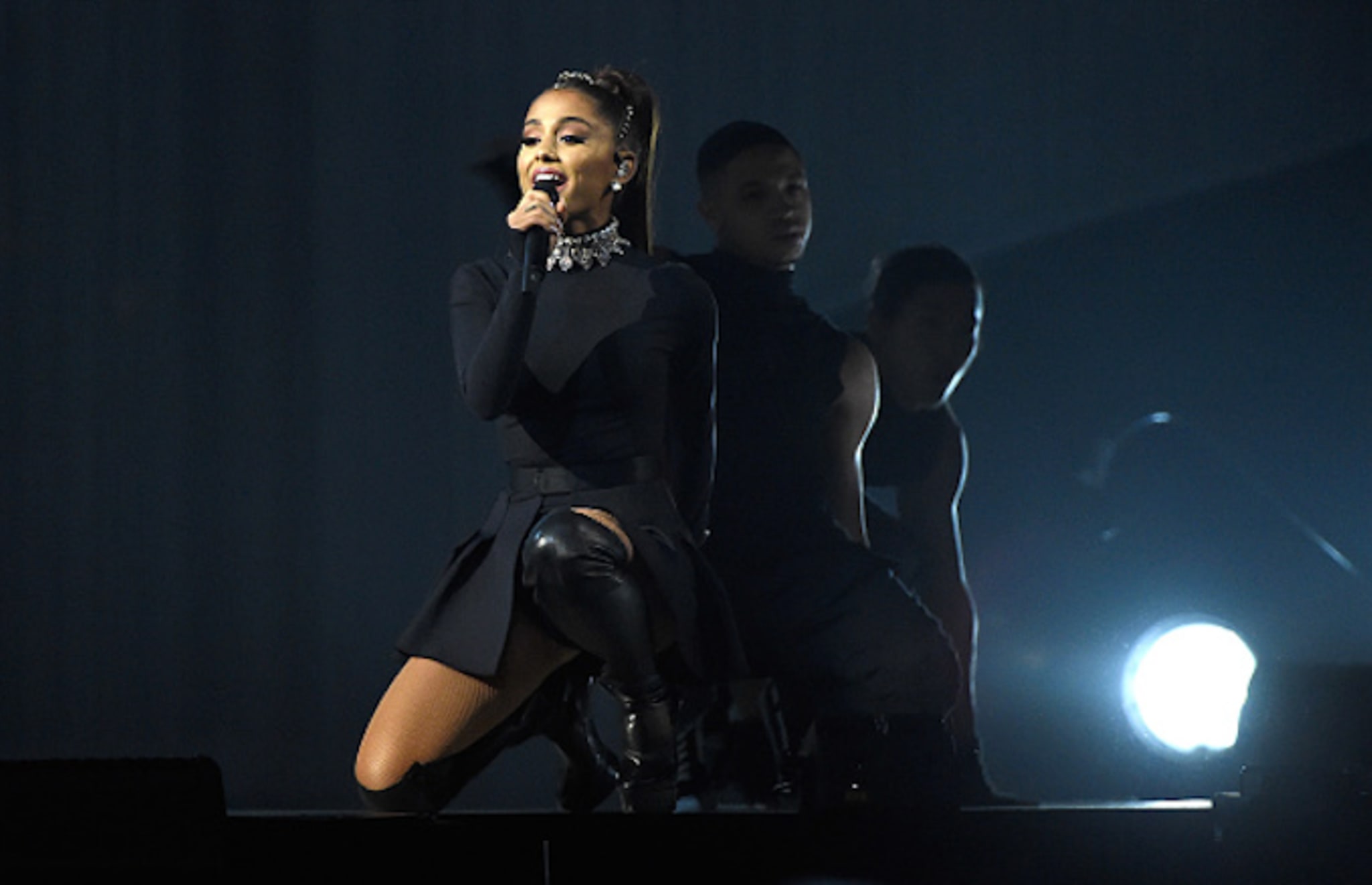 Ariana Grande performs onstage during her 'Dangerous Woman' tour
