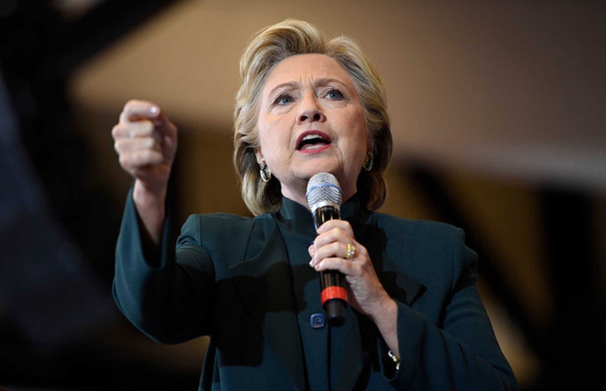 Hillary Clinton at a rally in Cleveland, Oct. 2016.