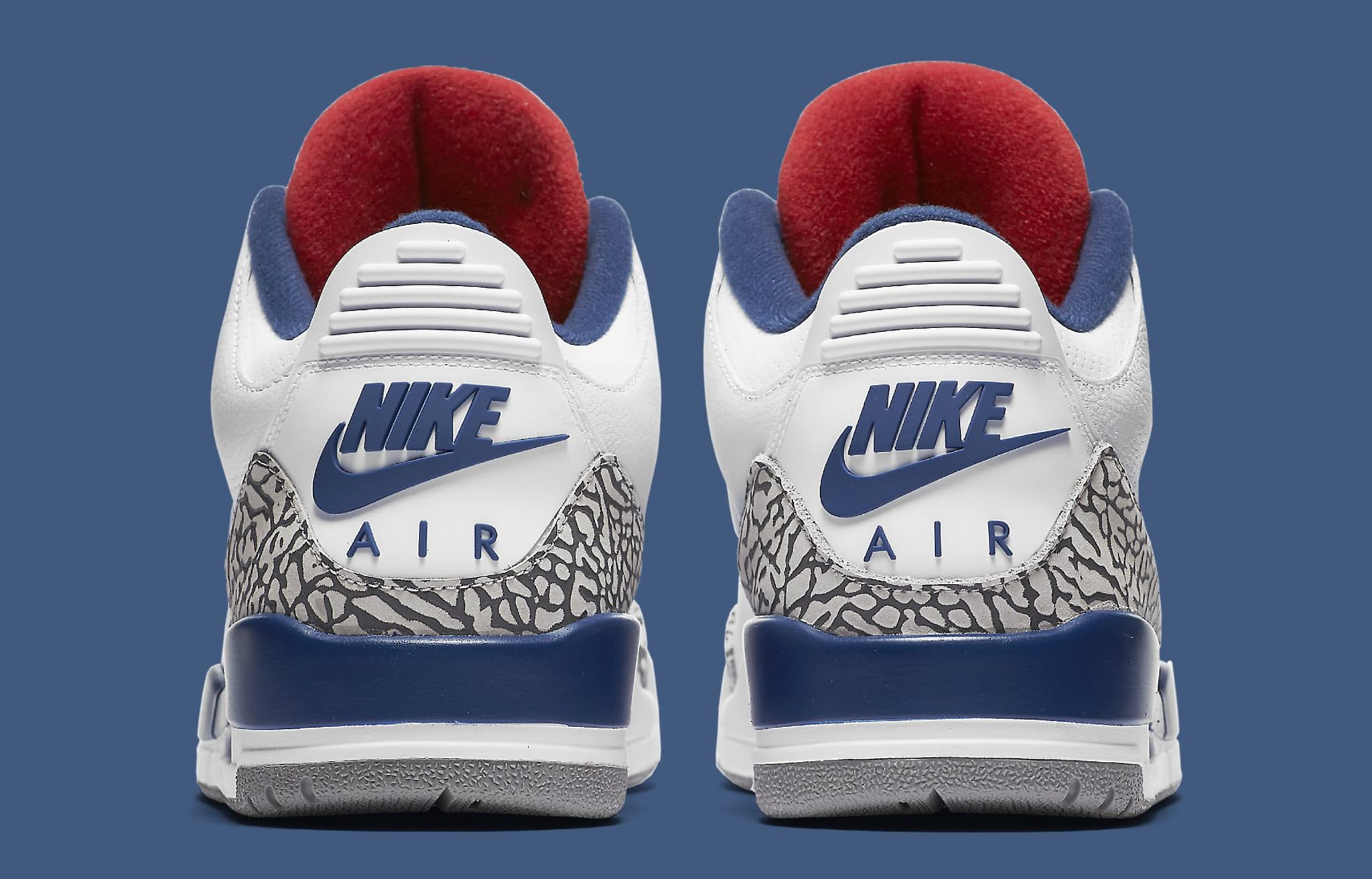 True Blue Air Jordan 3 854262 106 Heel