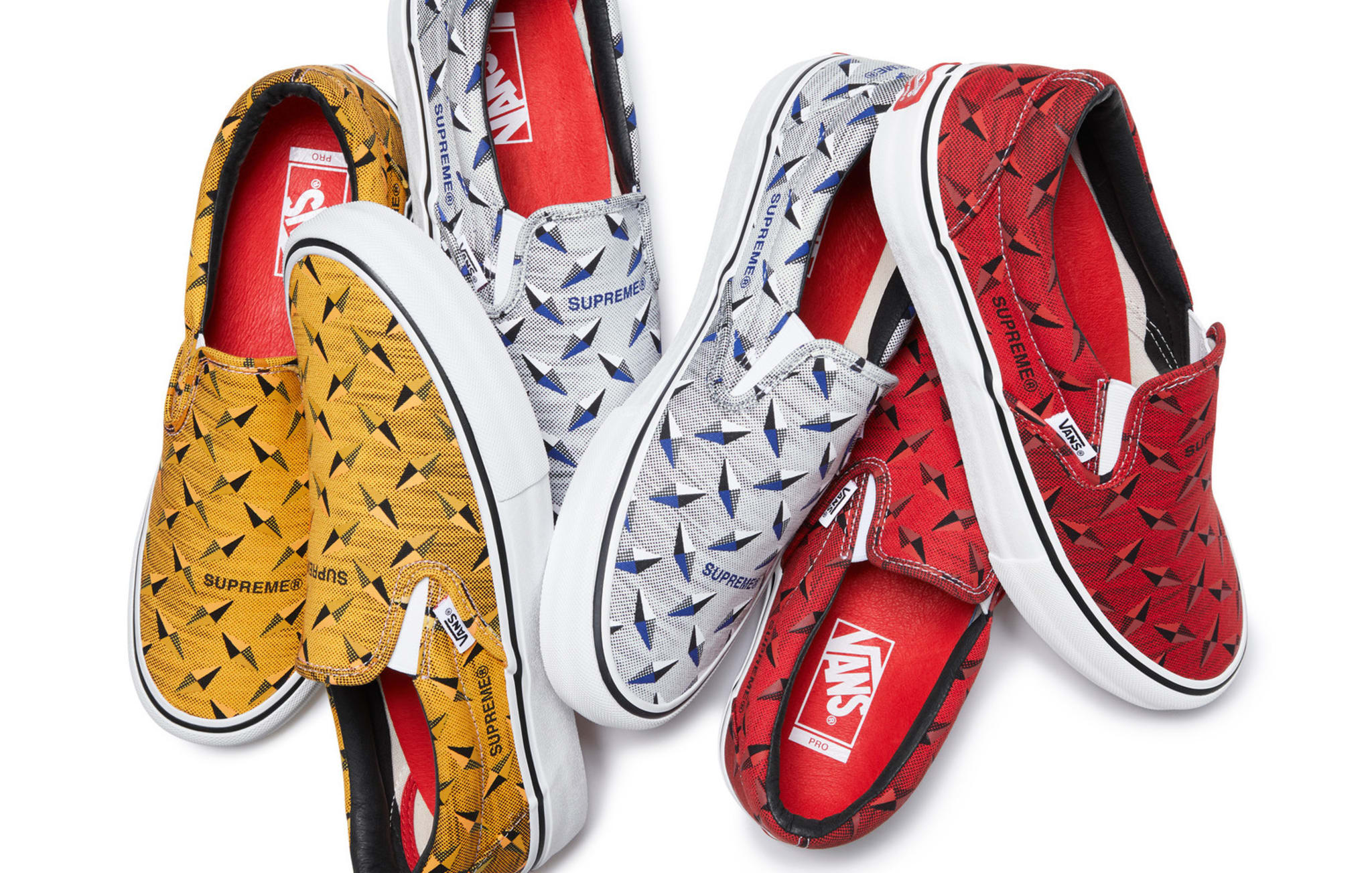 Supreme x Vans Slip On 'Diamond Plate' Collection
