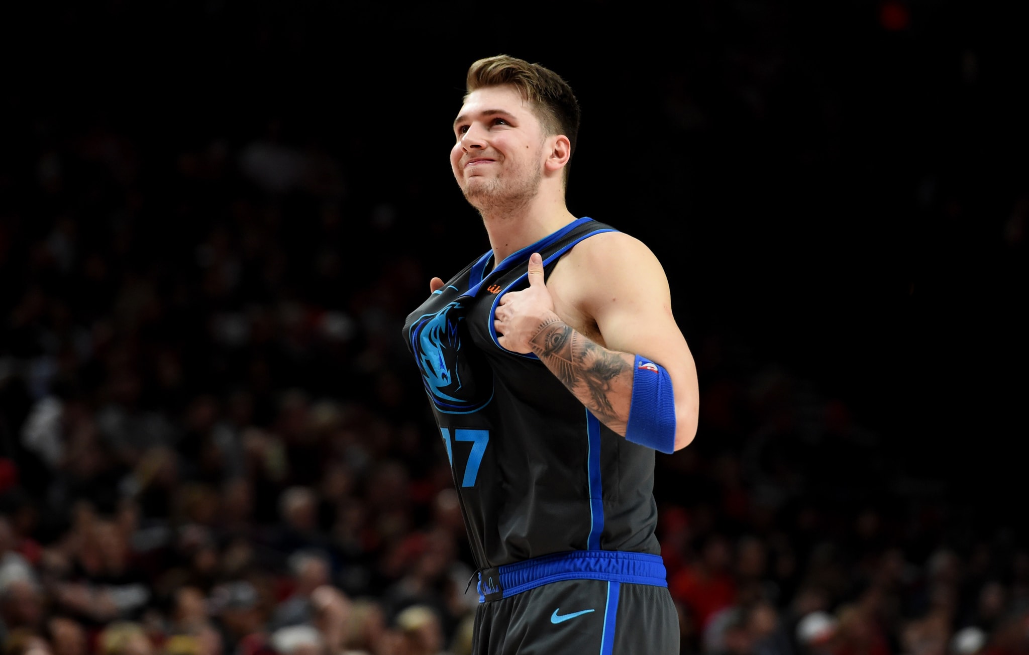 Luka Doncic Mavs Blezers 2018