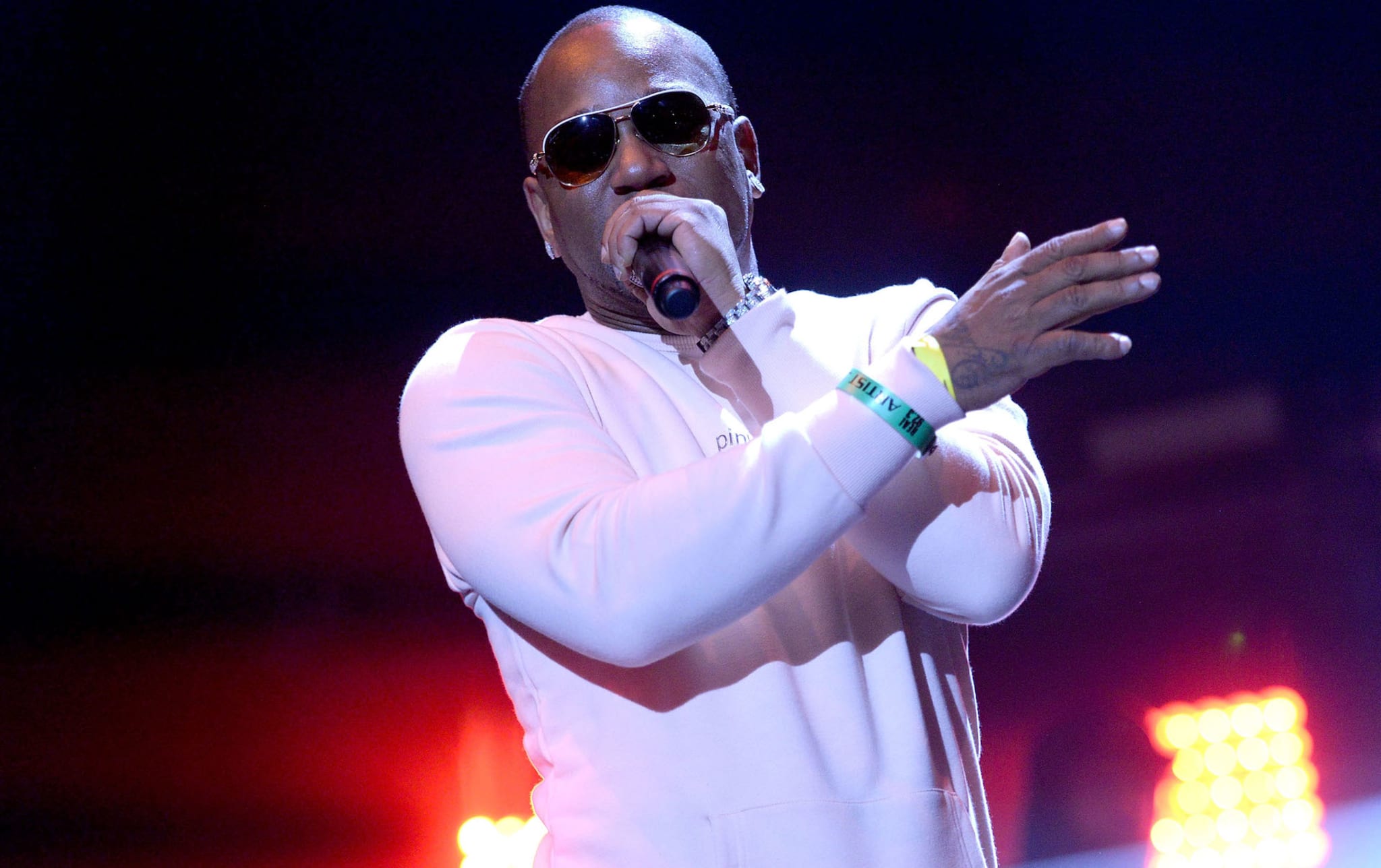 Cam'ron performs onstage during the 92.3 Real Show in 2016