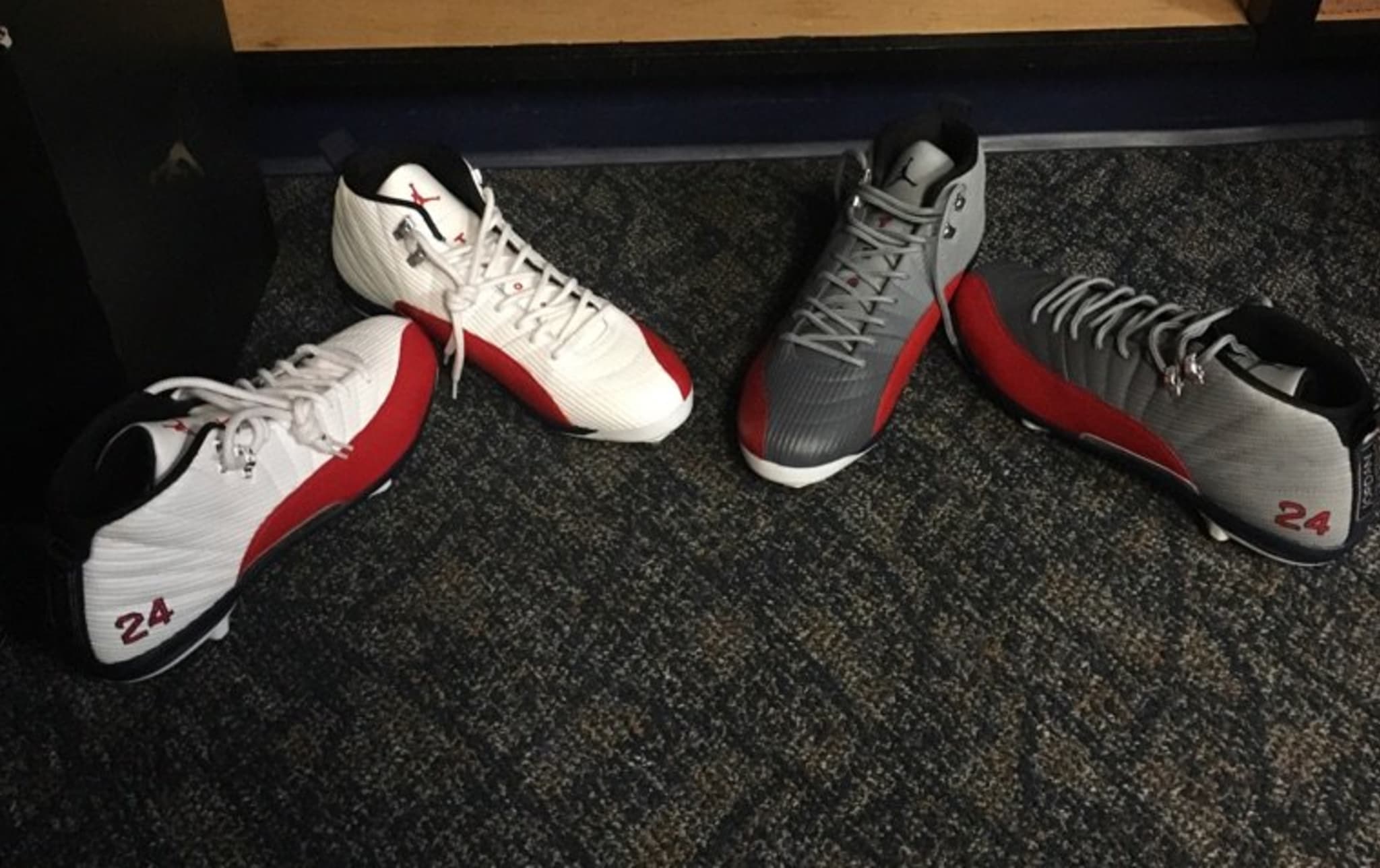 David Price Air Jordan 12 Playoff Cleats