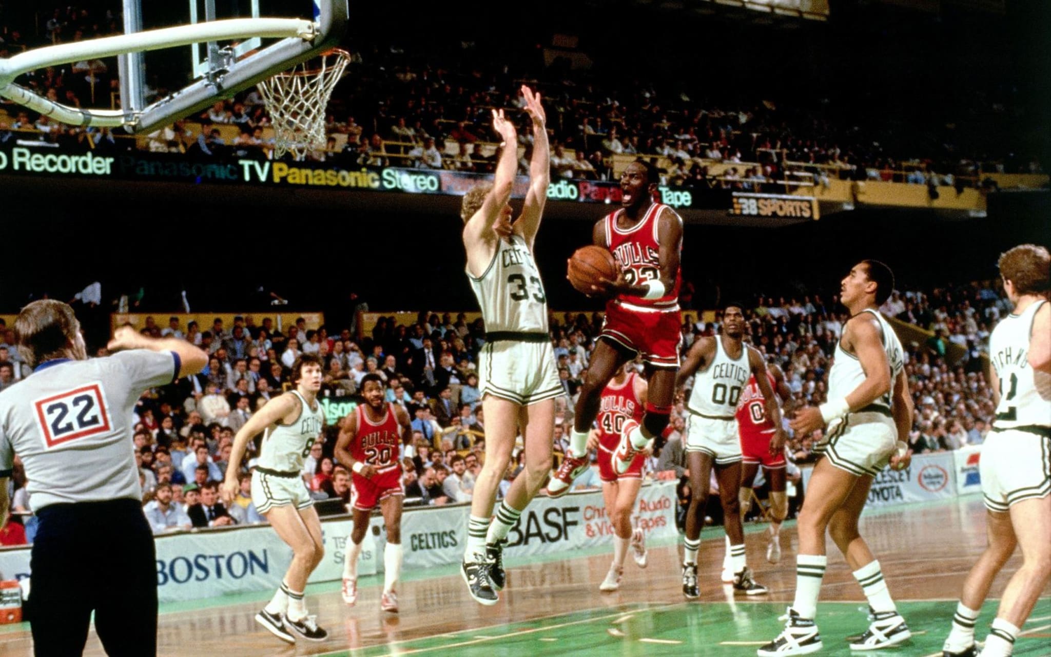Michael Jordan and Larry Bird