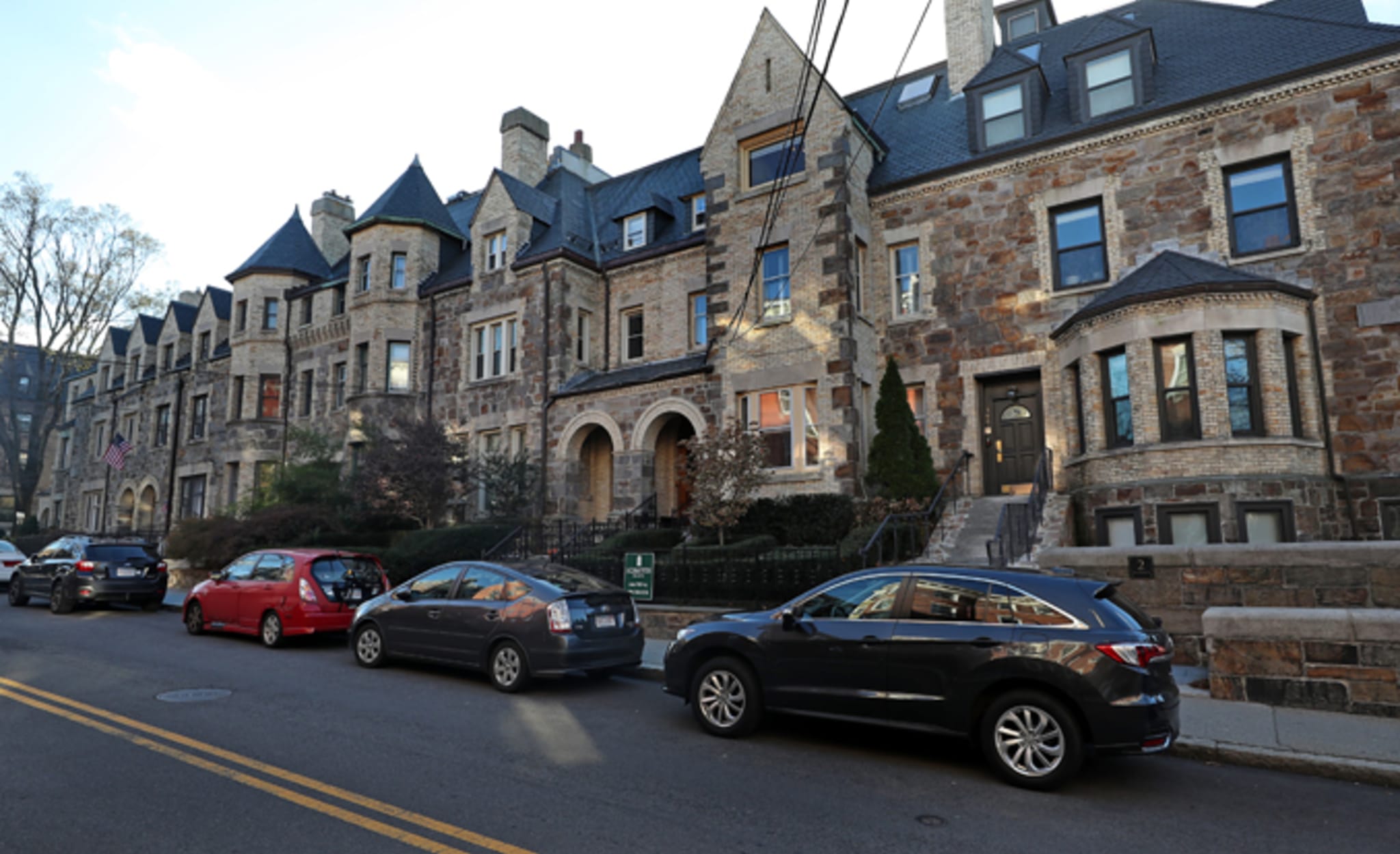 Beaconsfield Terrace town houses in Brookline, MA