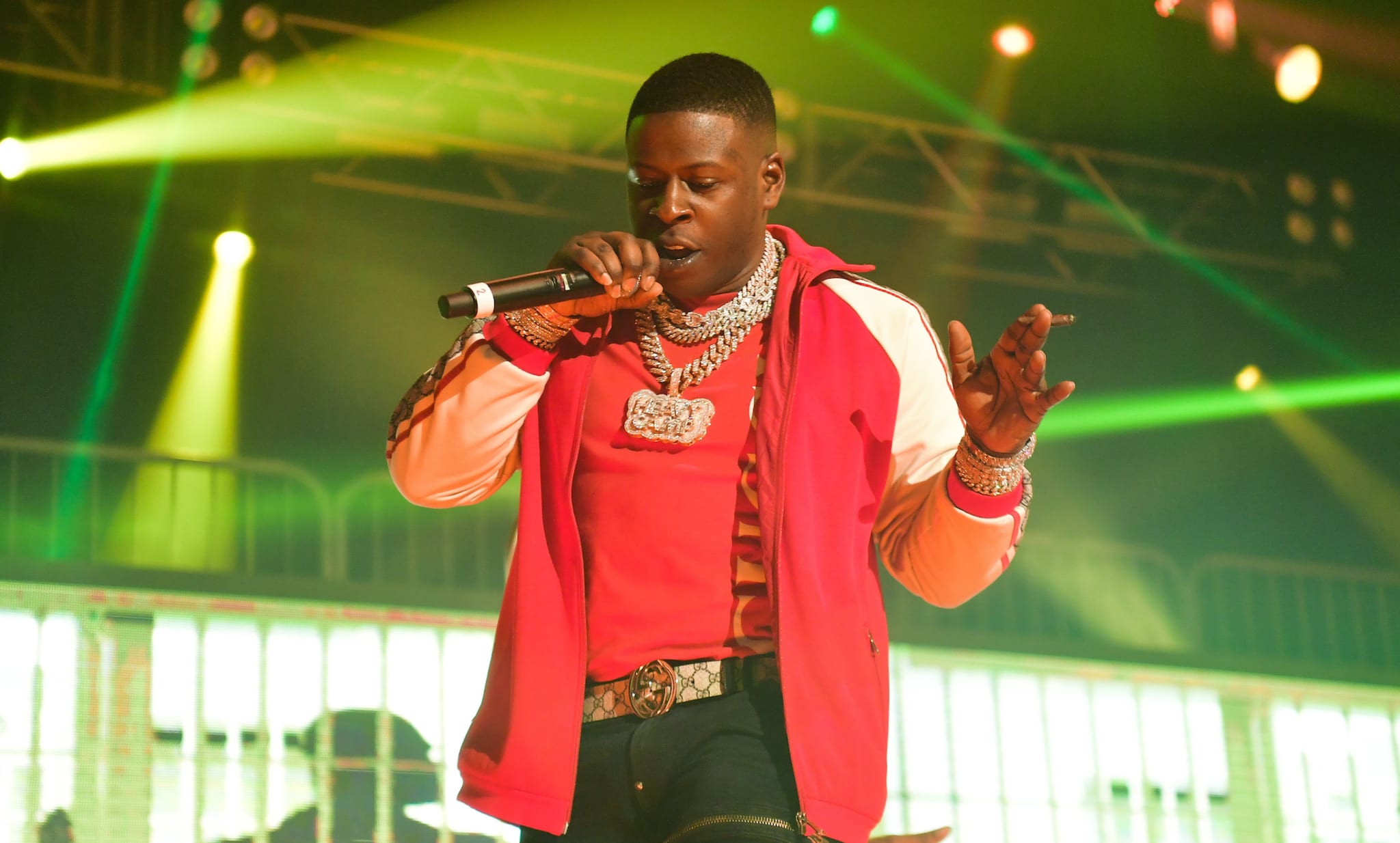 Blac Youngsta Performing at Moneybagg Yo concert in 2020