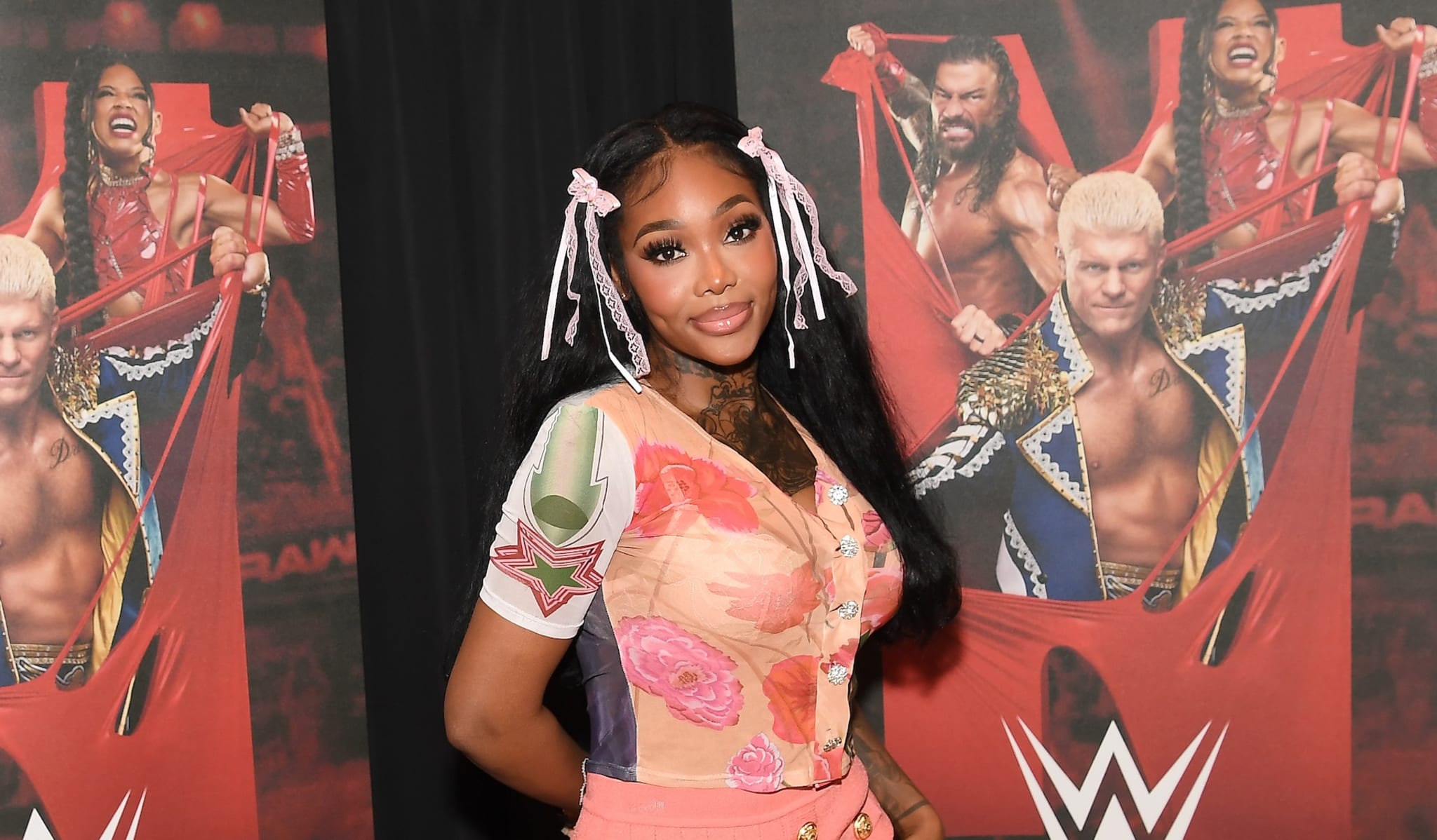 ATLANTA, GEORGIA - JANUARY 27: Summer Walker attends NETFLIX TAKES OVER THE ATL WITH WWE at State Farm Arena on January 27, 2025 in Atlanta, Georgia.