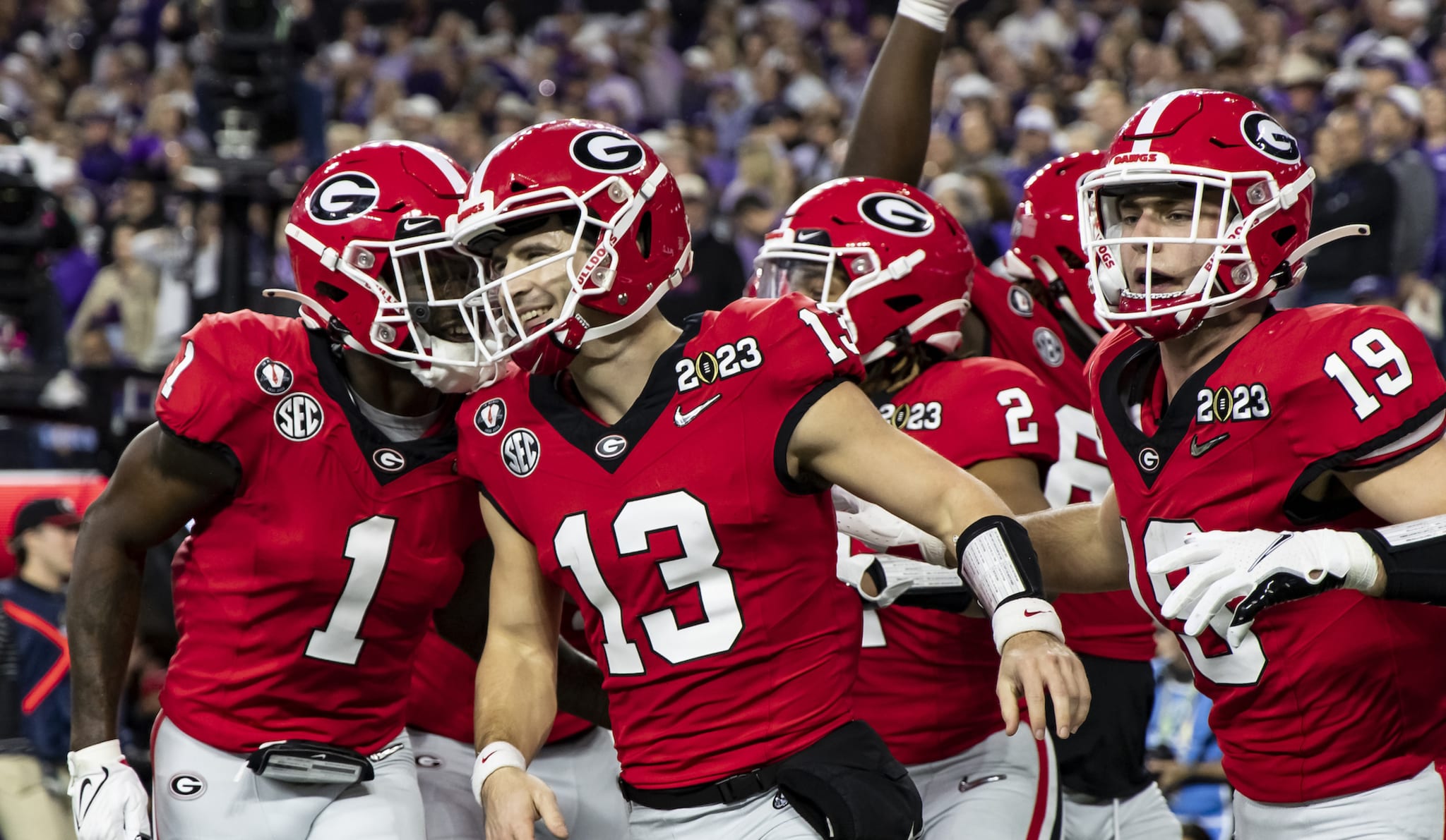 Georgia Bulldogs during the 2023 National Championship Game