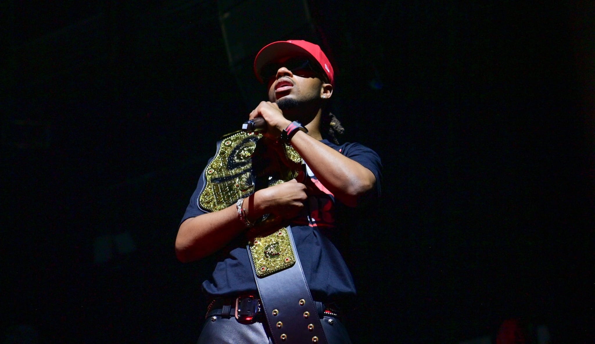 ATLANTA, GEORGIA - JUNE 15: Metro Boomin performs during 21 Savage American Dream Tour at Cellairis Amphitheatre at Lakewood on June 15, 2024 in Atlanta, Georgia.
