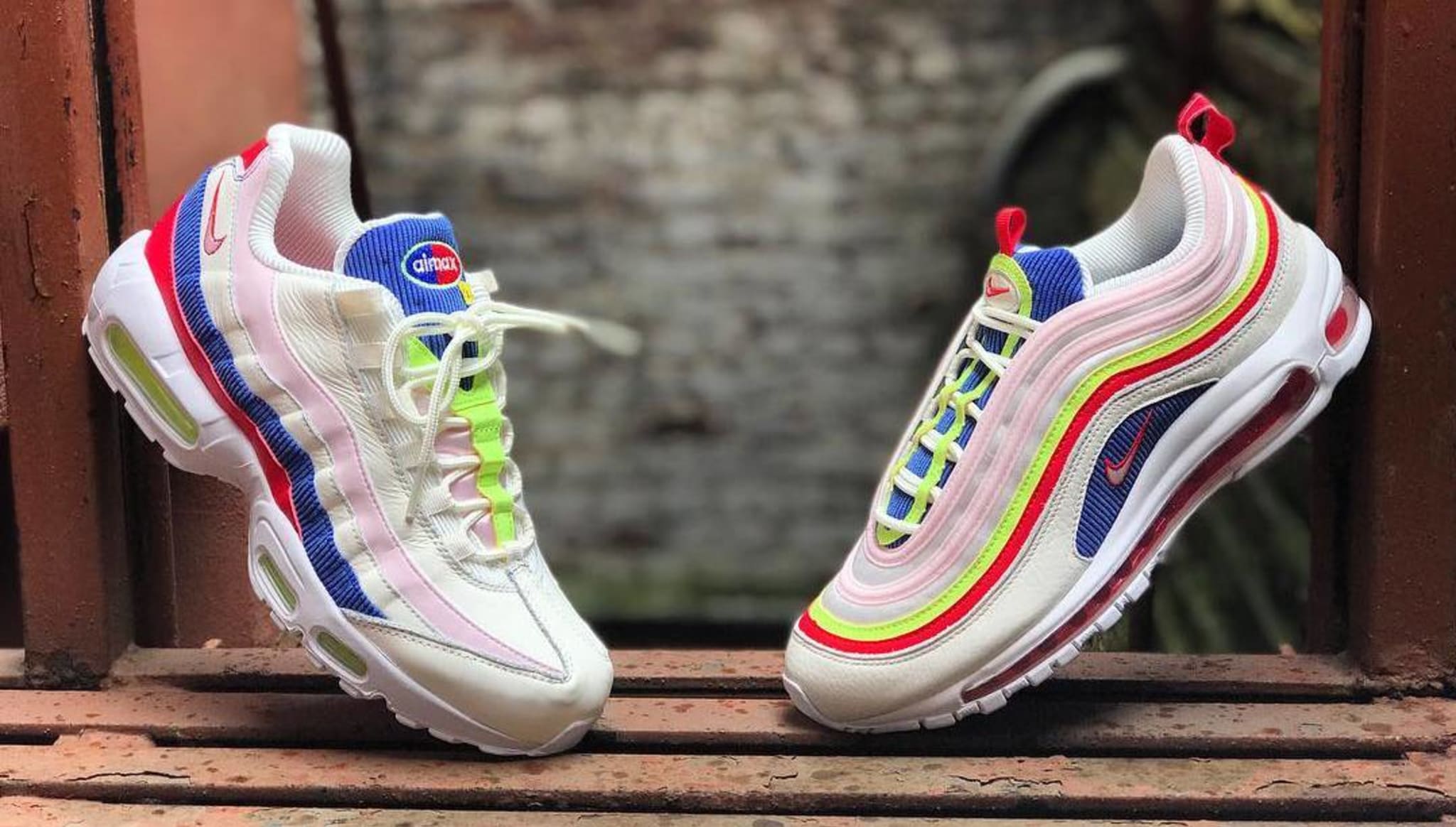 Nike Air Max 95 SE AQ4138 101 and Air Max 97 SE AQ4137 101 'Panache'