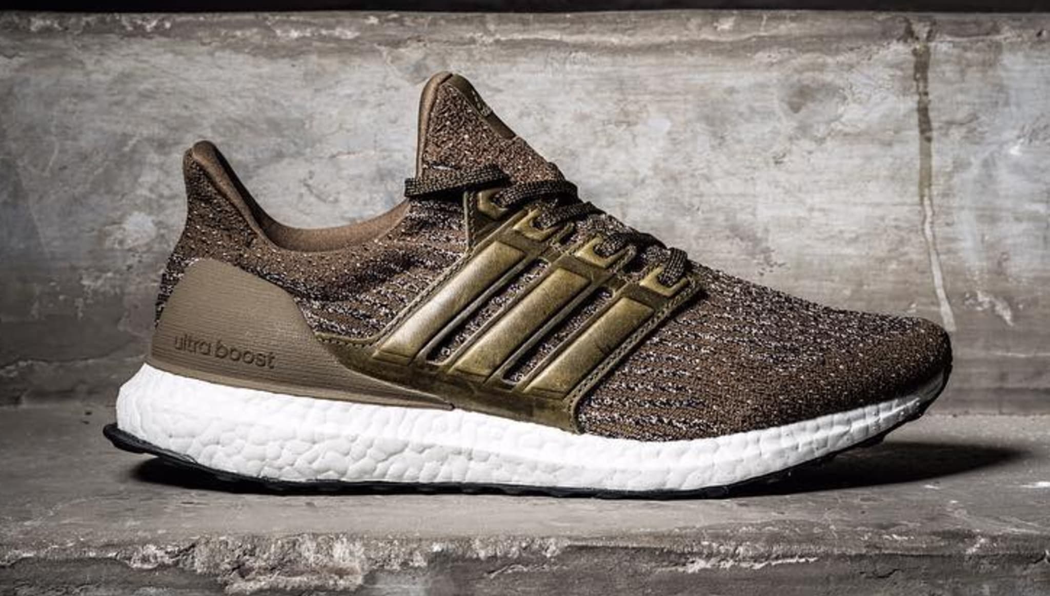 Adidas Ultra Boost 3 Chocolate Leather Brown Cage Profile