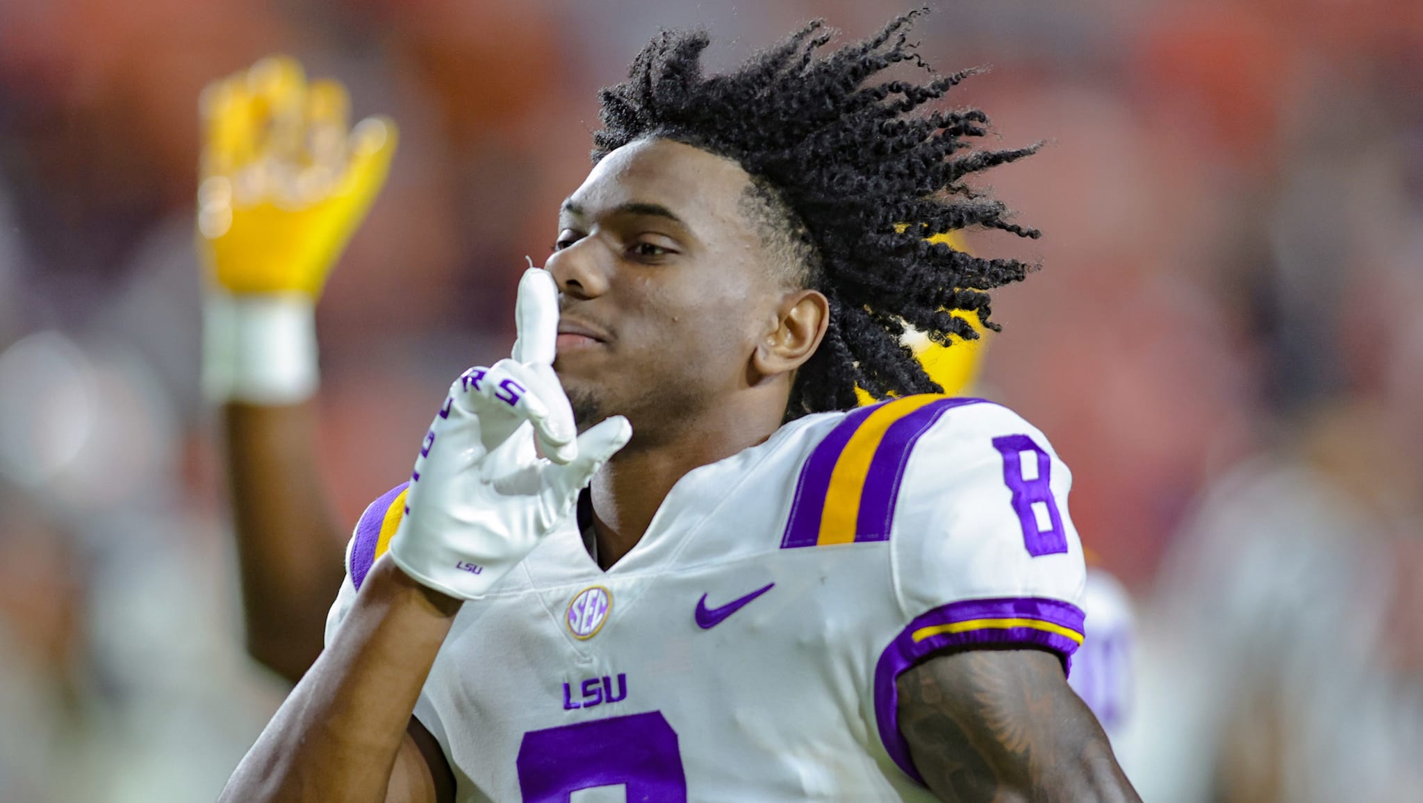 Malik Nabers playing on the field
