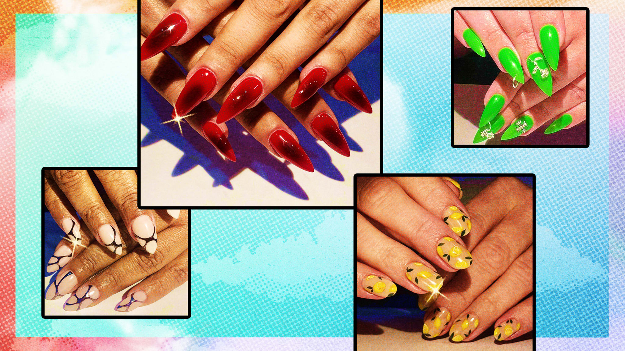 Decorative nail art by Rita Pinto