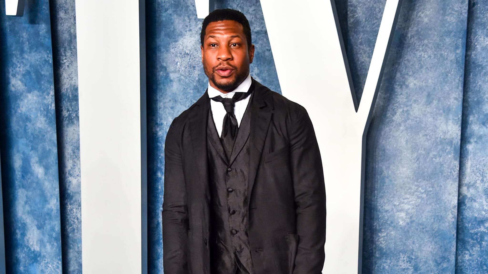 jonathan majors on the red carpet