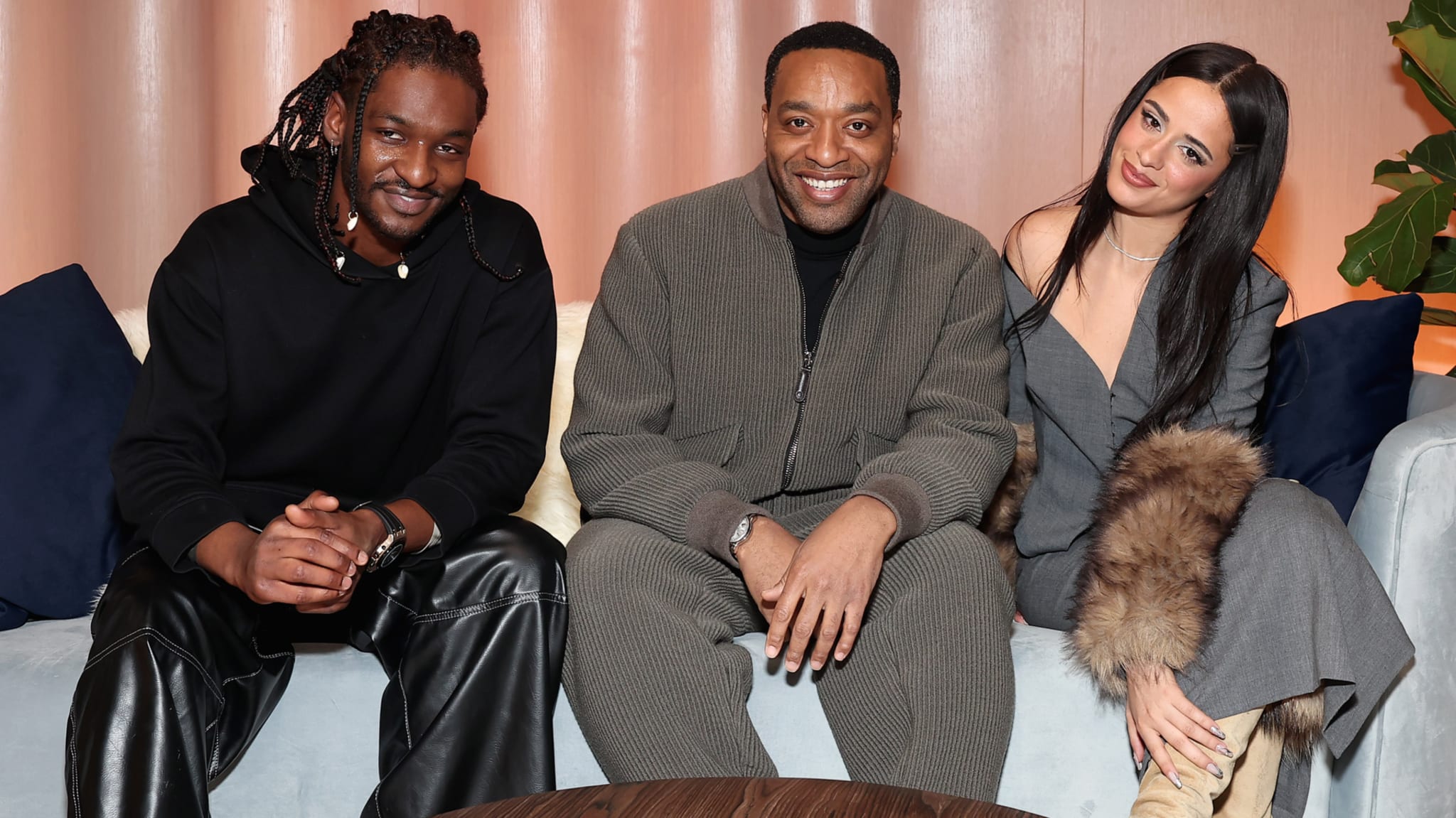 the 'rob peace' cast at an audible event