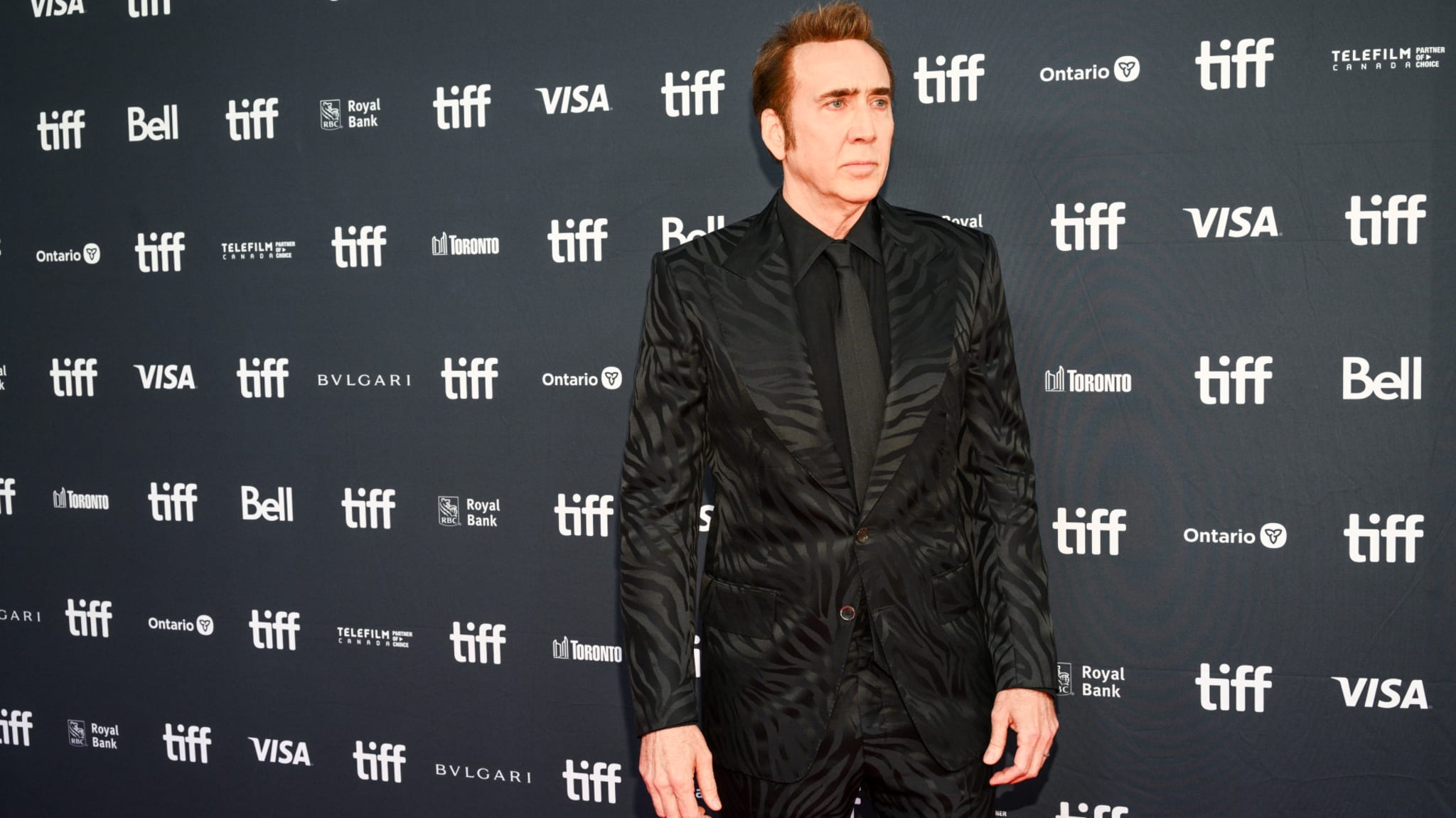 nicolas cage on the red carpet