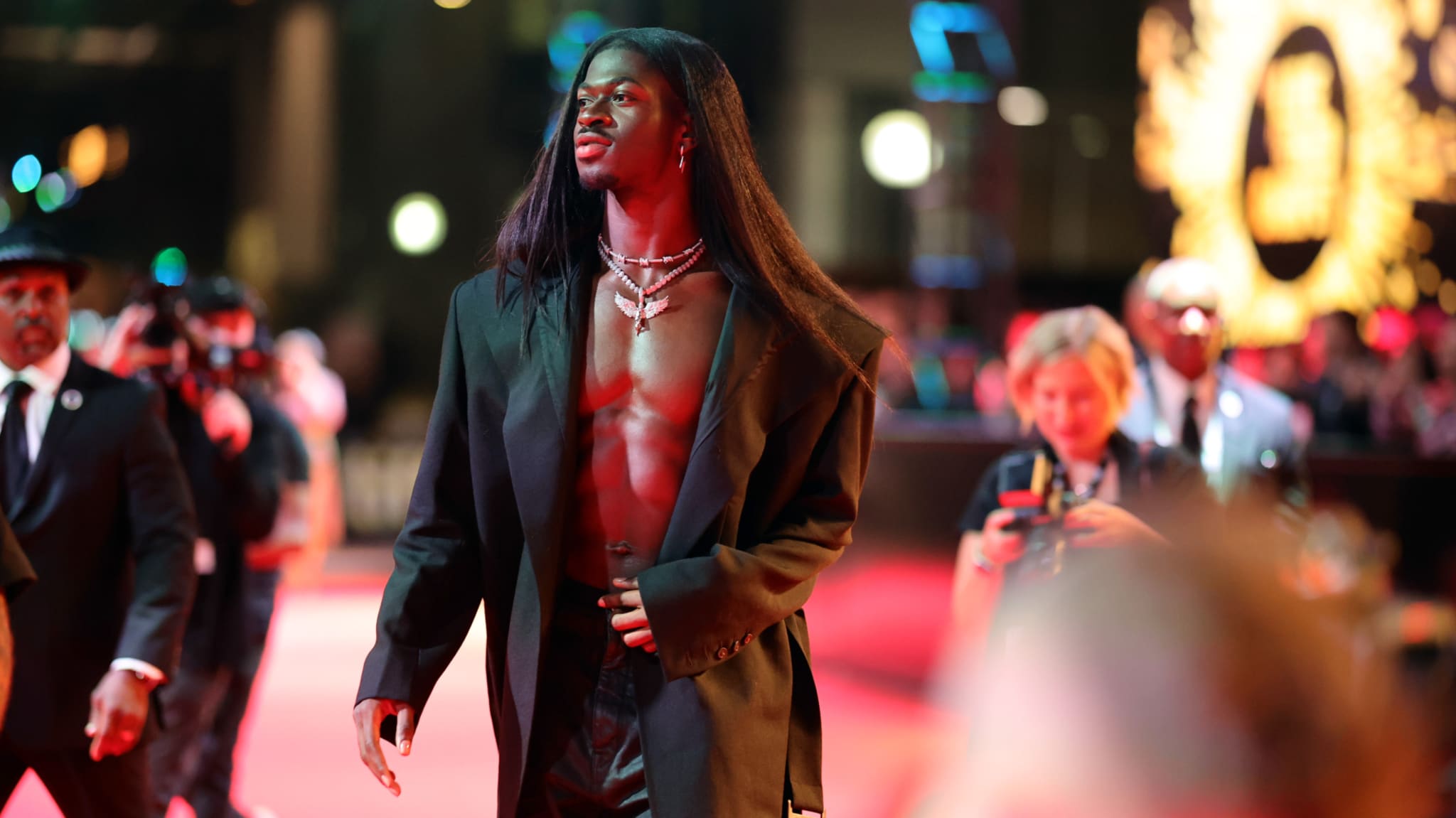 lil nas x walking the carpet