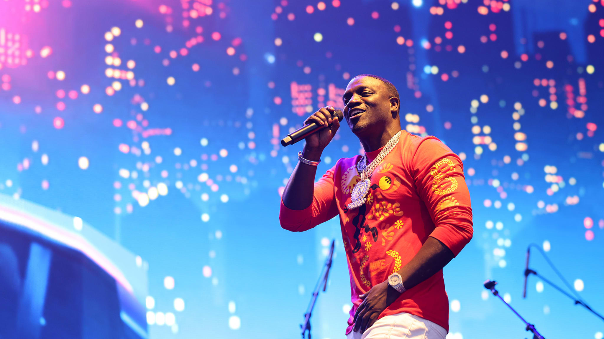 Akon Crowd Surfs In Plastic Bubble