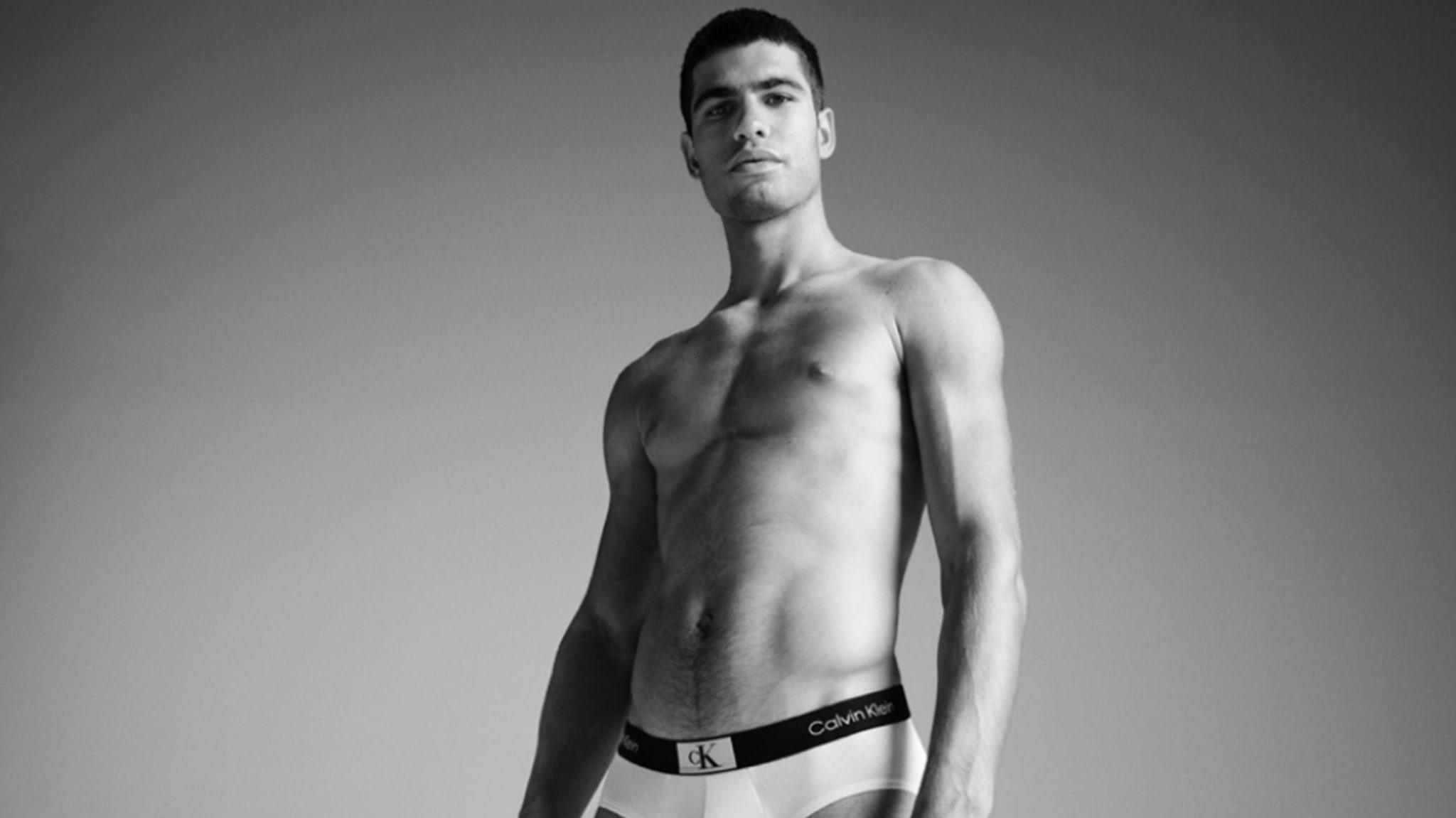 A Calvin Klein campaign is pictured