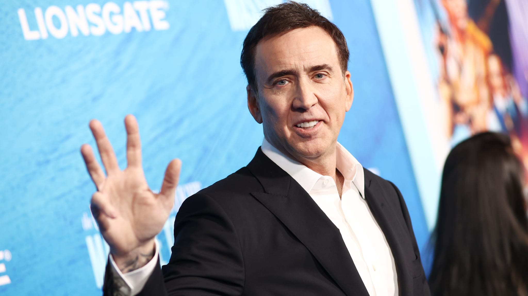 Nicolas Cage is on the red carpet