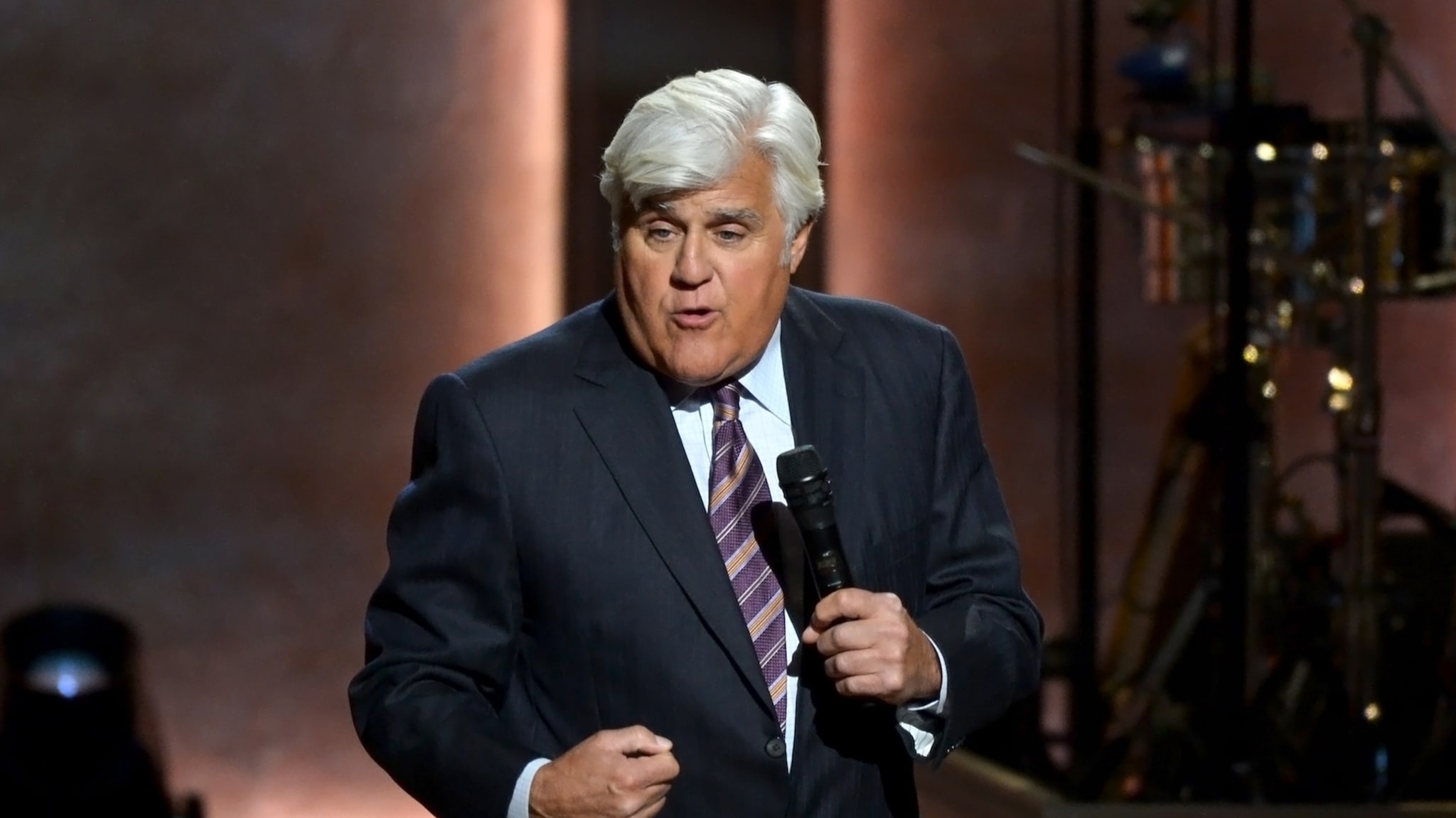 Jay Leno performs at The Library of Congress Gershwin Prize tribute concert