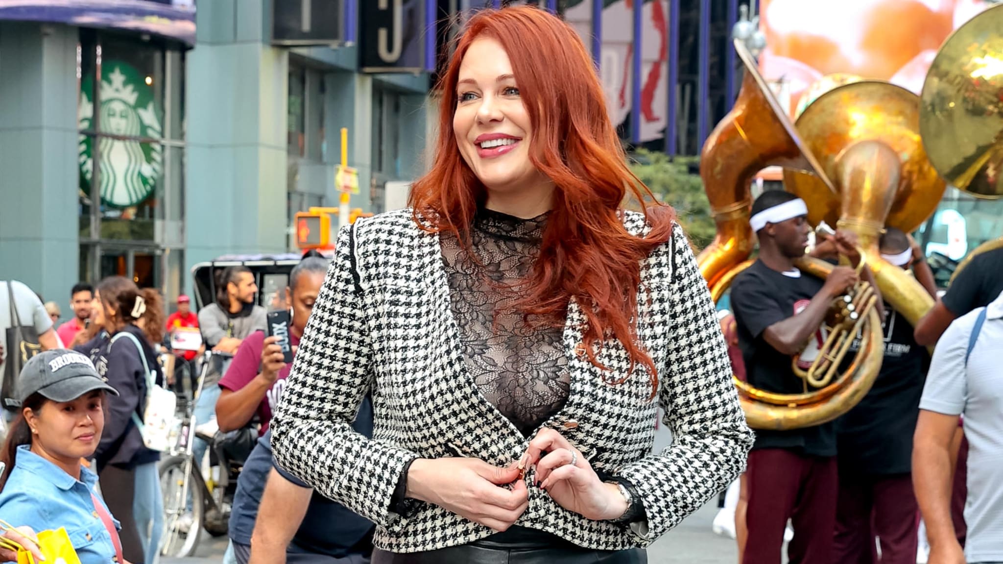 Maitland Ward is pictured in an outdoor setting