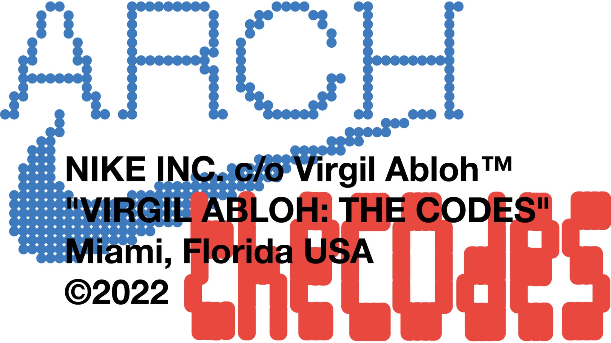 Nike Virgil Abloh the Codes
