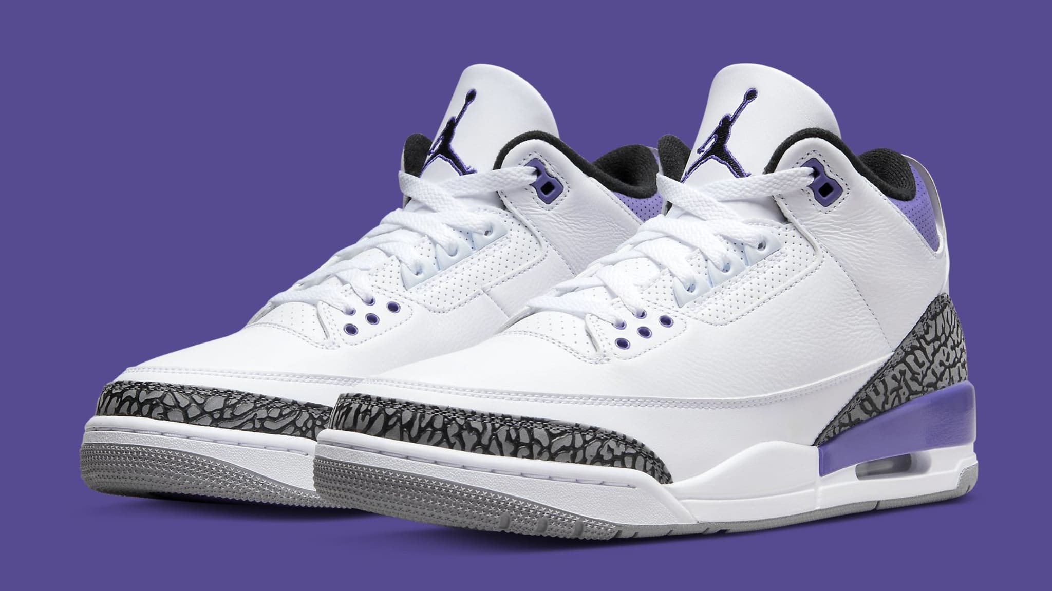 Air Jordan 3 Retro 'Dark Iris' CT8532 105 Pair