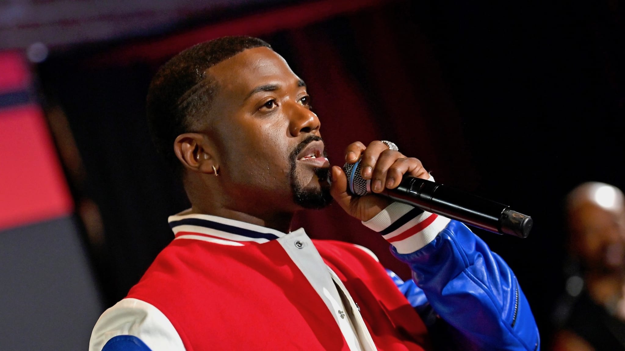 Ray J is seen onstage during the "College Hill Cast Meet & Greet"