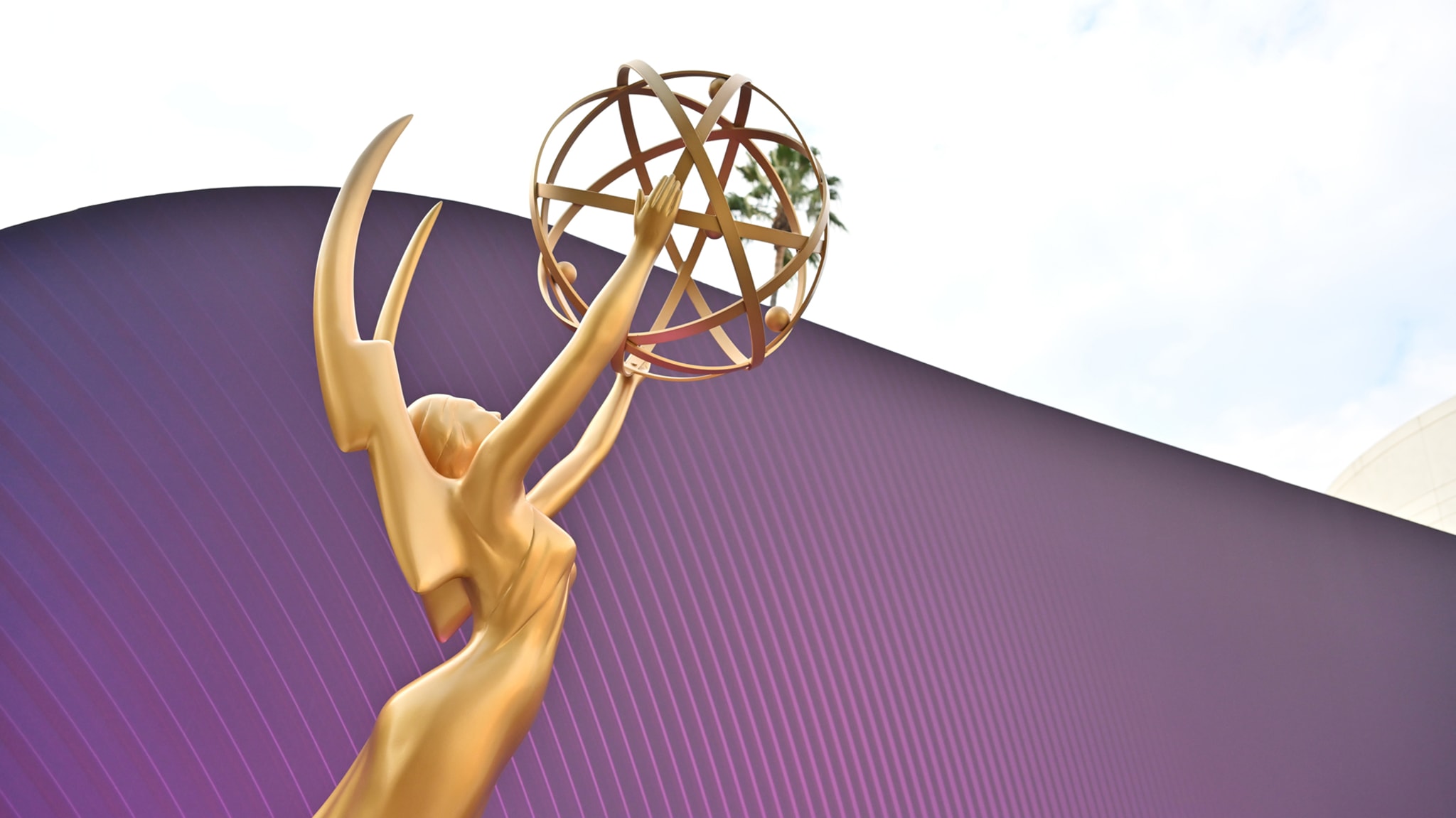 A view of the Emmy Statue at the press preview for the 74th Primetime Emmy Awards