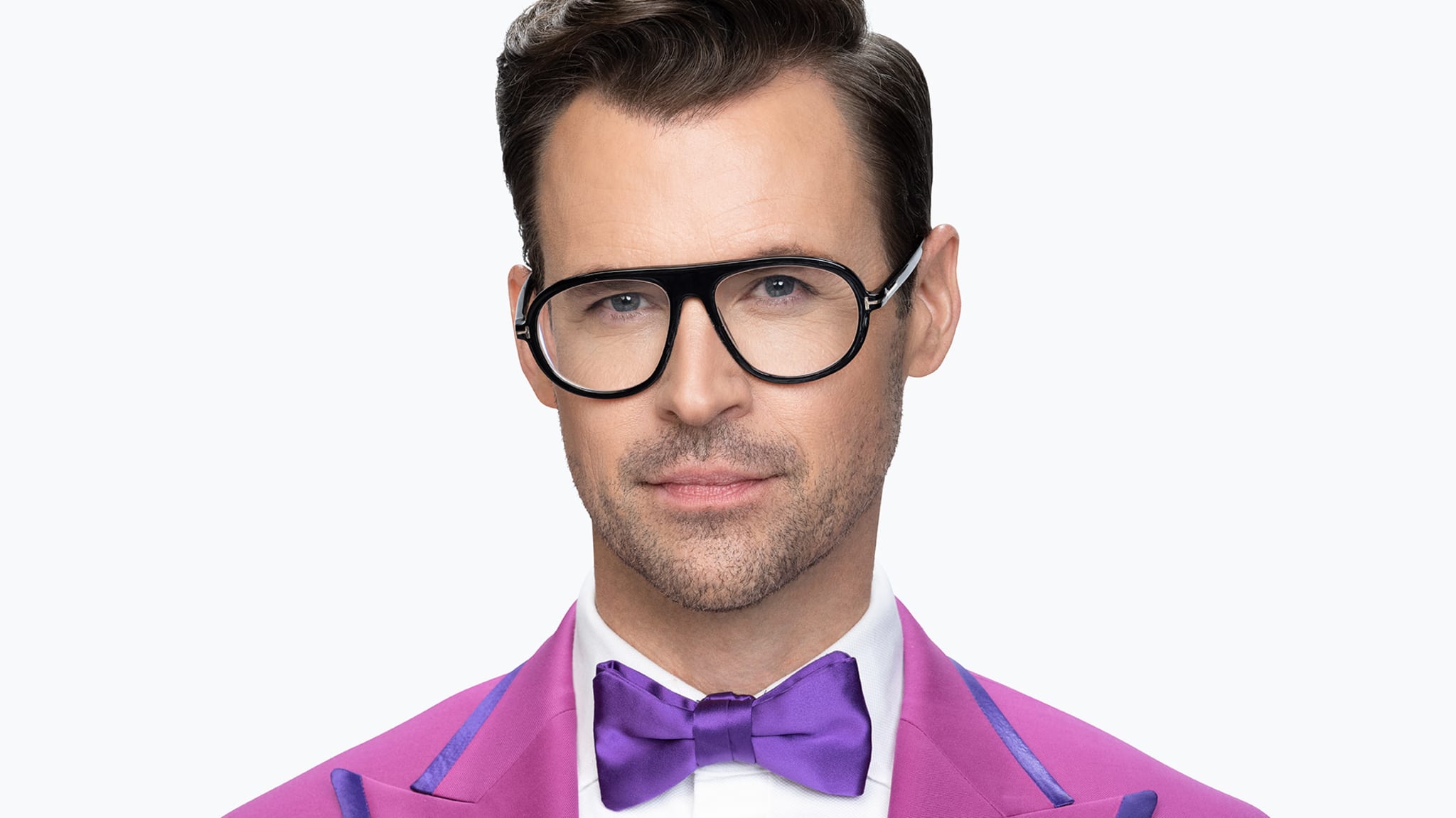 Brad in glasses and a bow tie