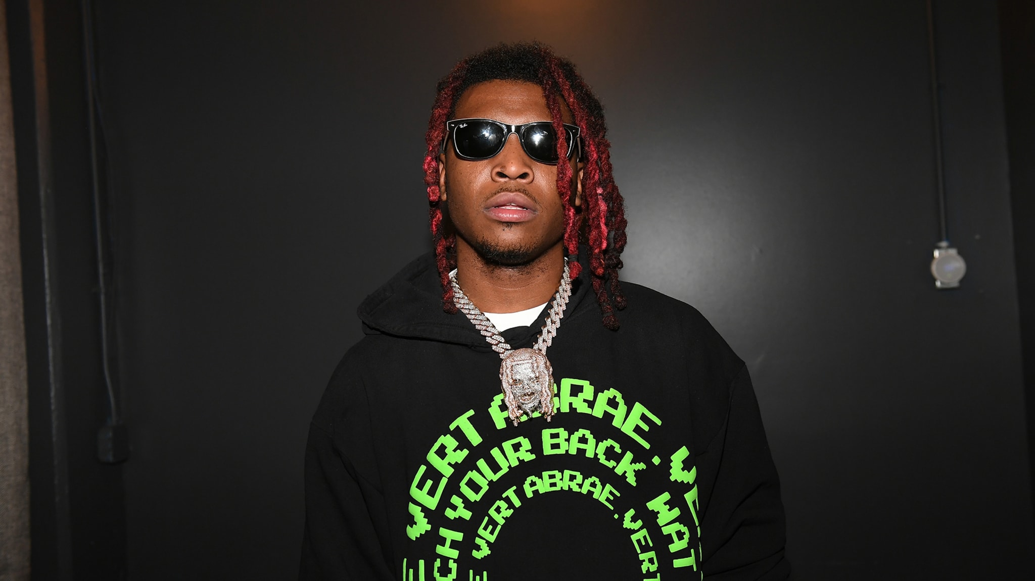Lil Keed in a backstage photo from 2019