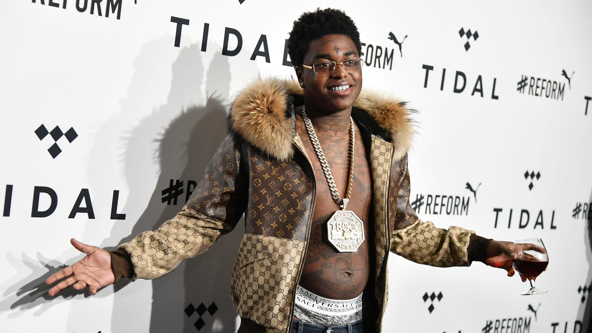Kodak Black photographed in Brooklyn
