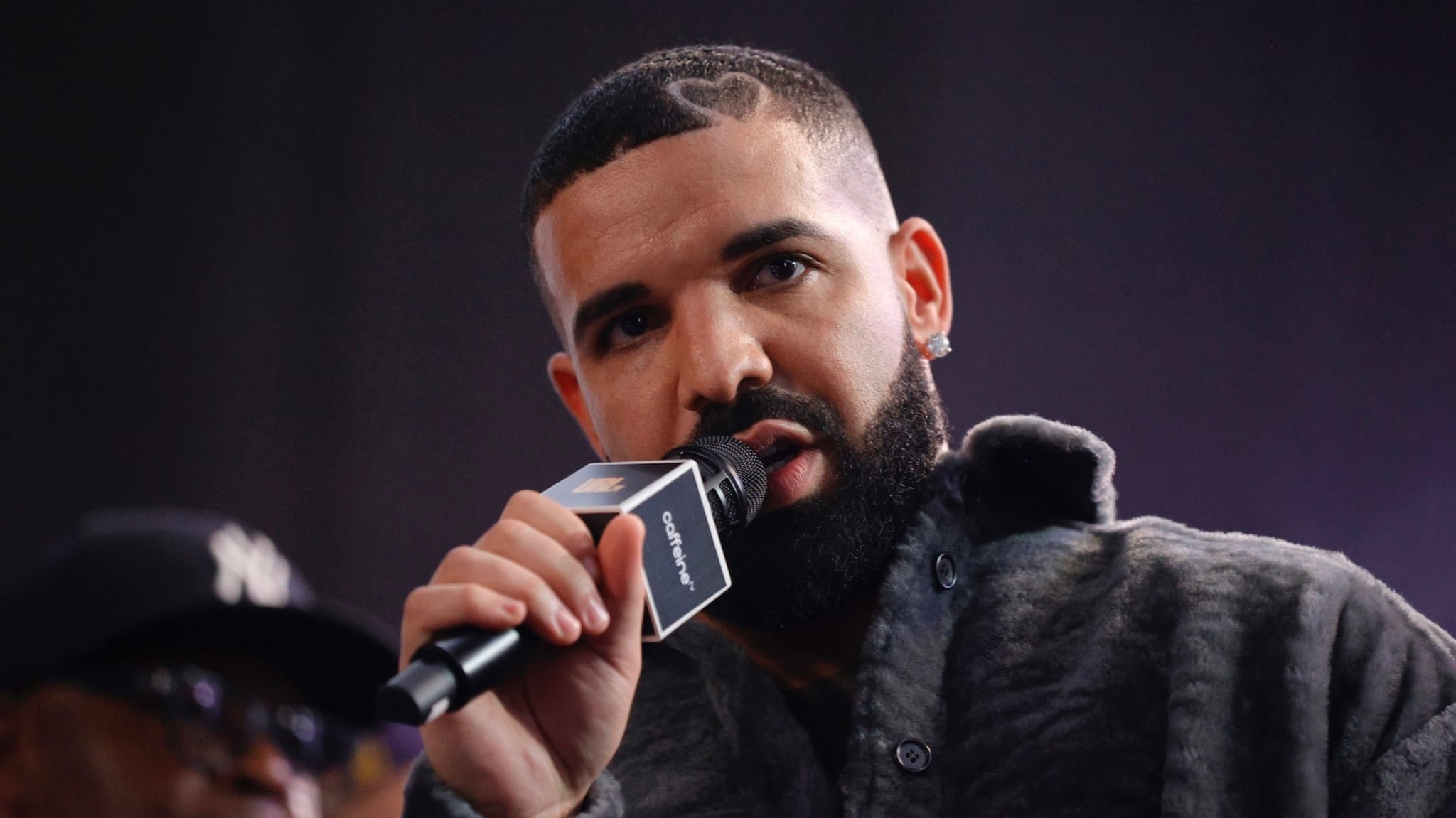 Drake speaks onstage during Drake's Till Death Do Us Part rap battle