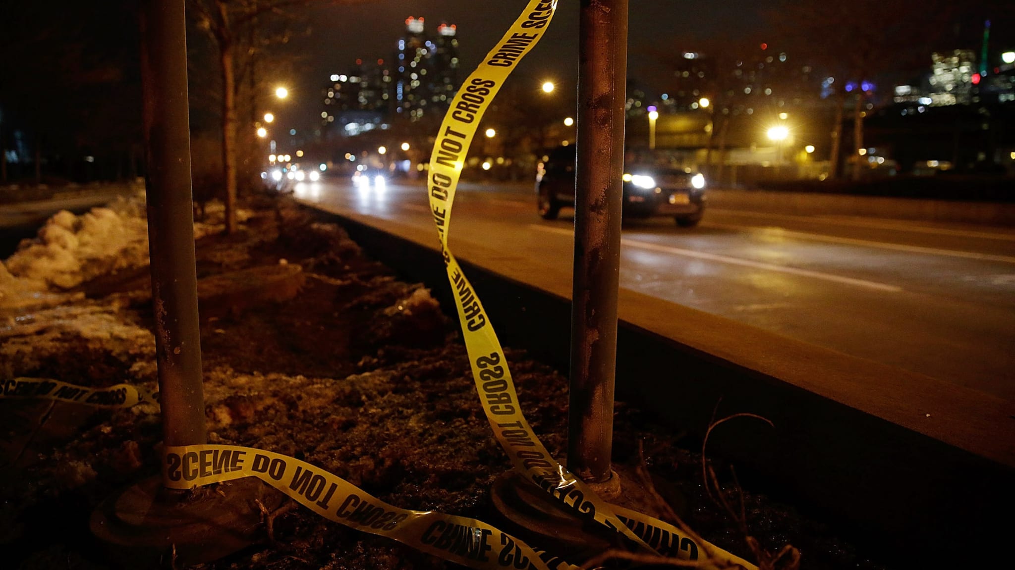 Photograph of car accident in NYC