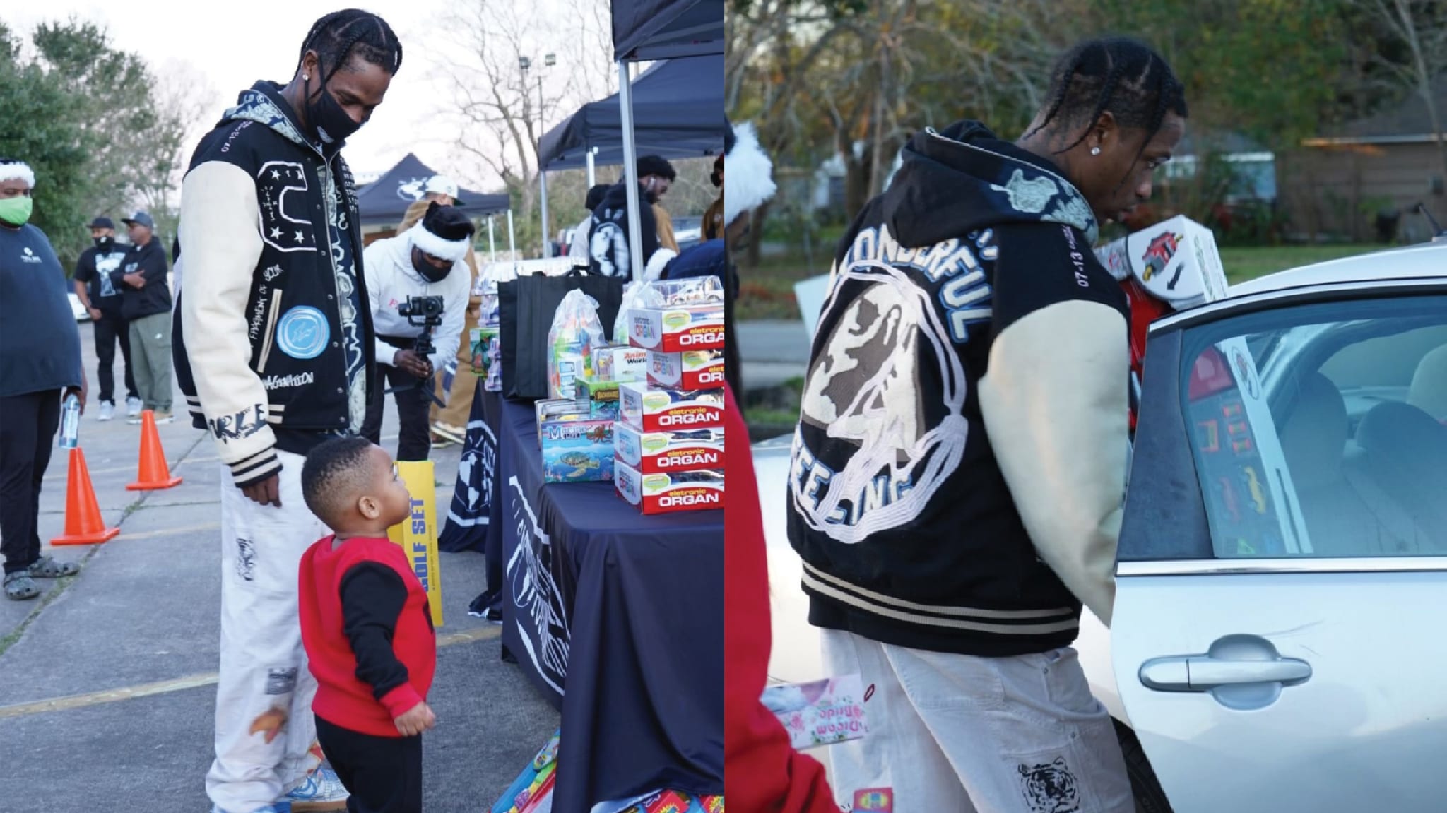 Travis Scott Cactus Jack Foundation toy drive 