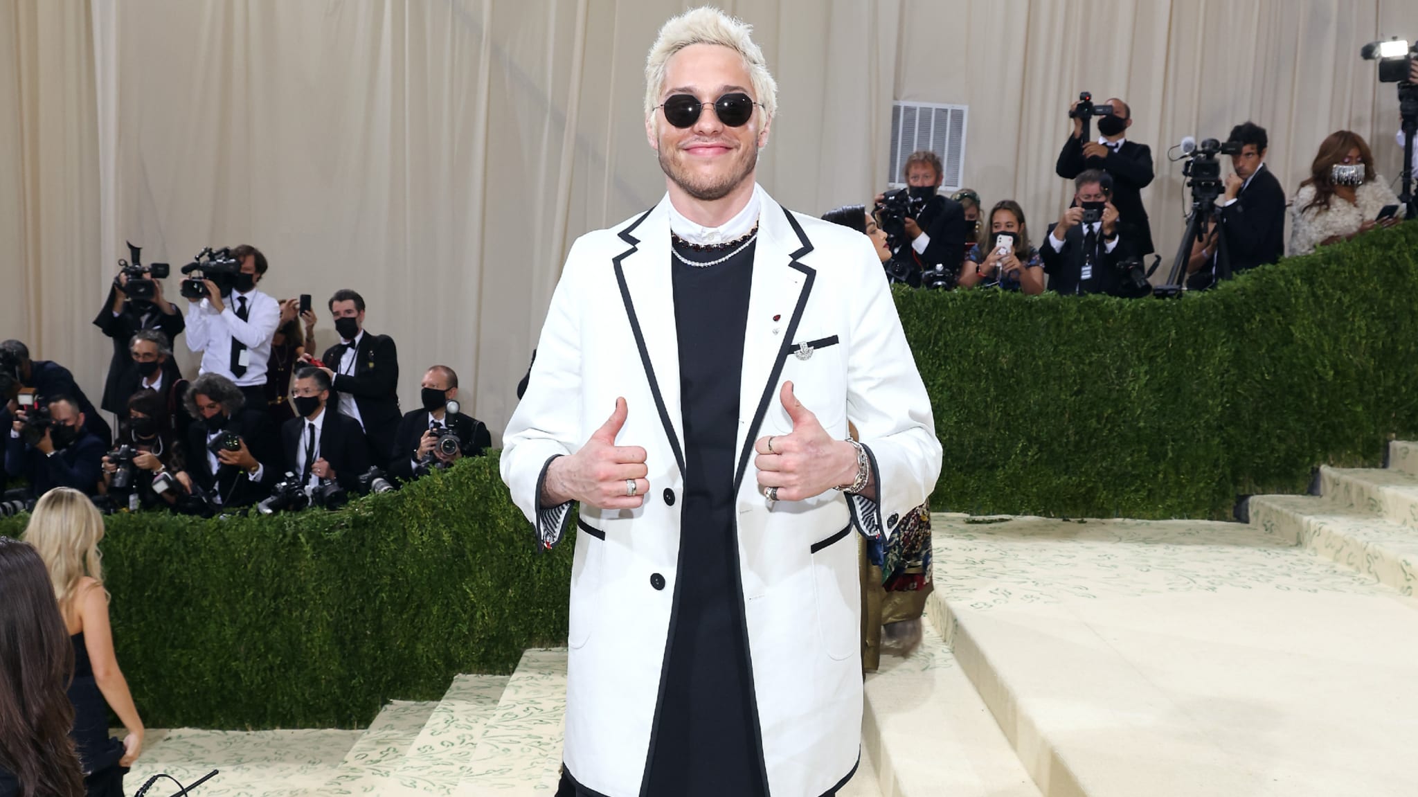 Pete Davidson at the Met Gala.