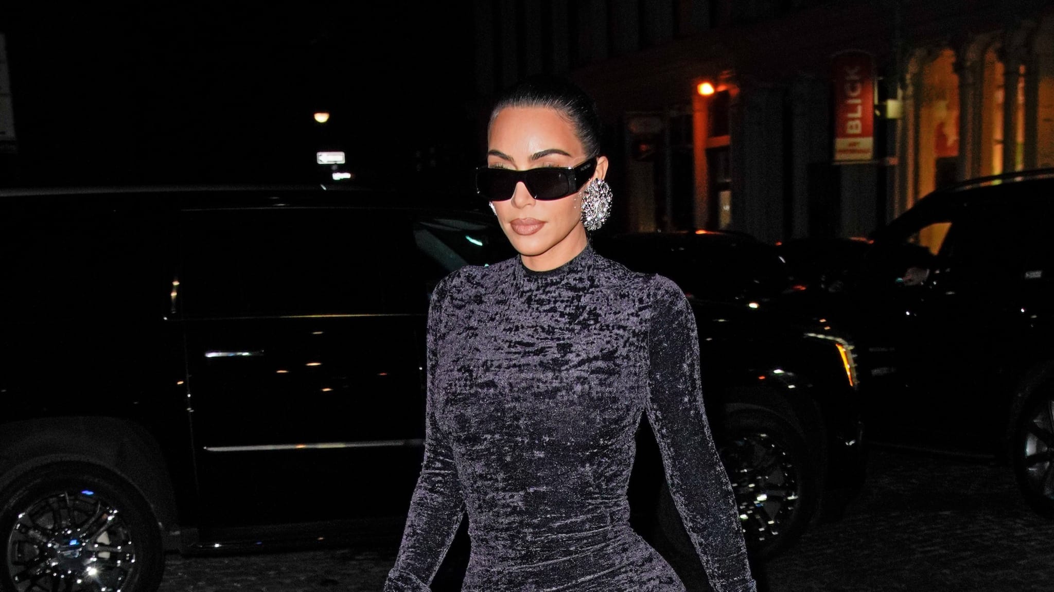 Kim Kardashian arrives at Zero Bond