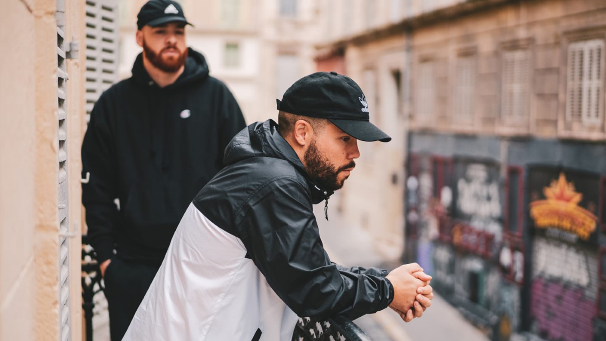 D-track and Nicholas Craven hangout in promotional photo.