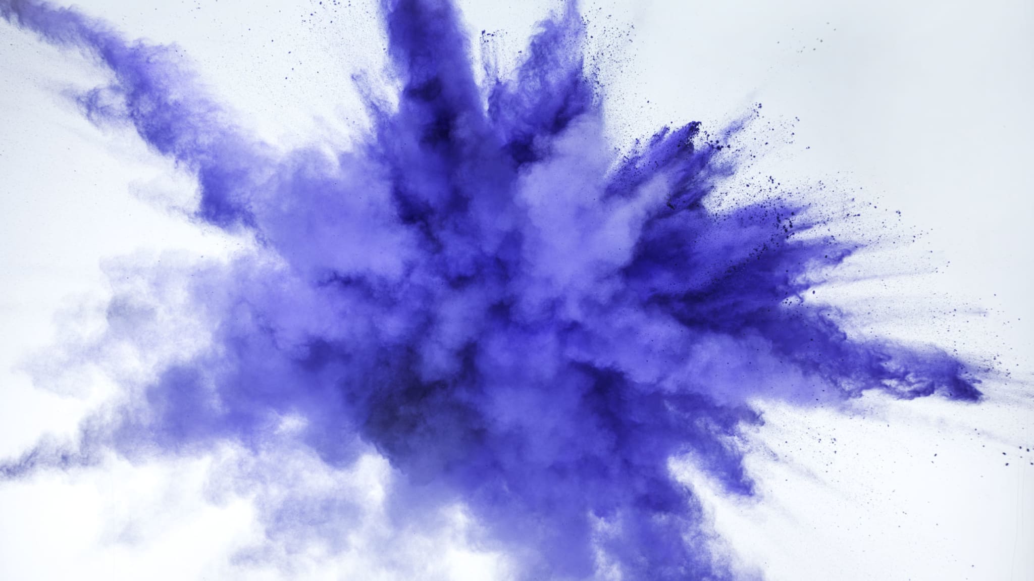 Blue chalk explosion