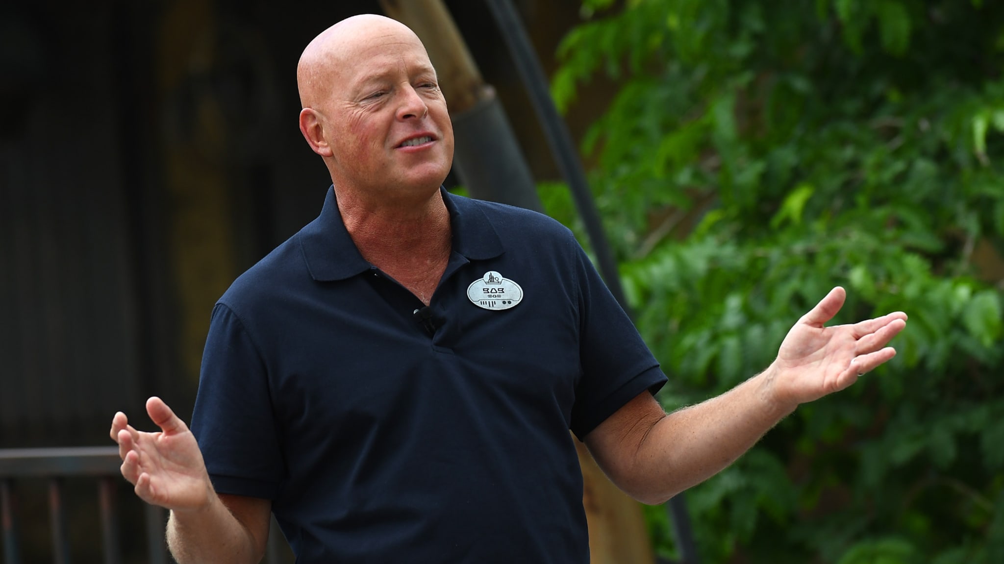 Bob Chapek speaks during the Star Wars: Galaxy's Edge Dedication Ceremony.