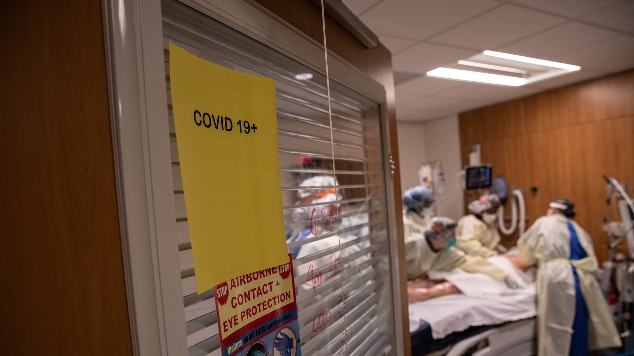 Doctors in a COVID ward
