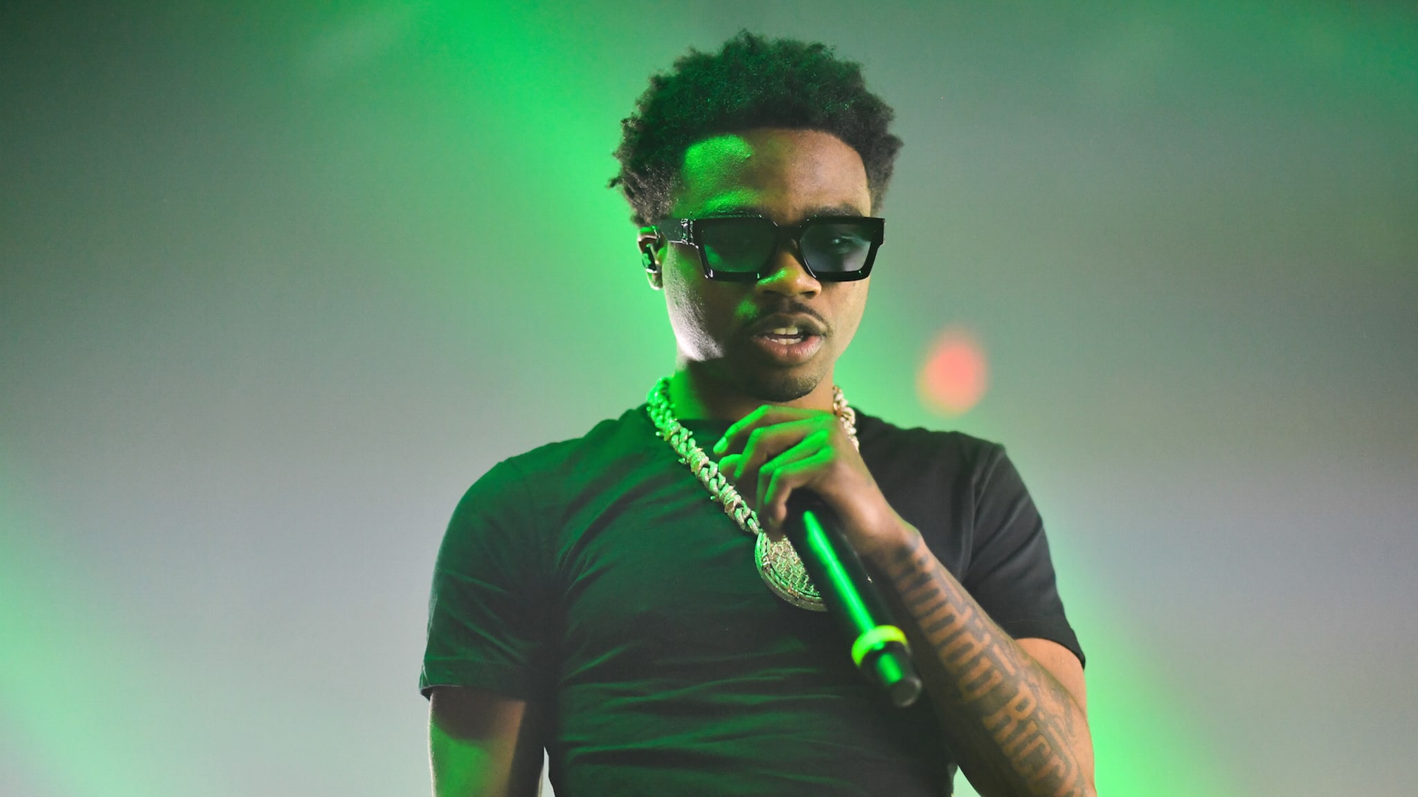 Roddy Ricch performs in Concert During   The Anti Social Tour